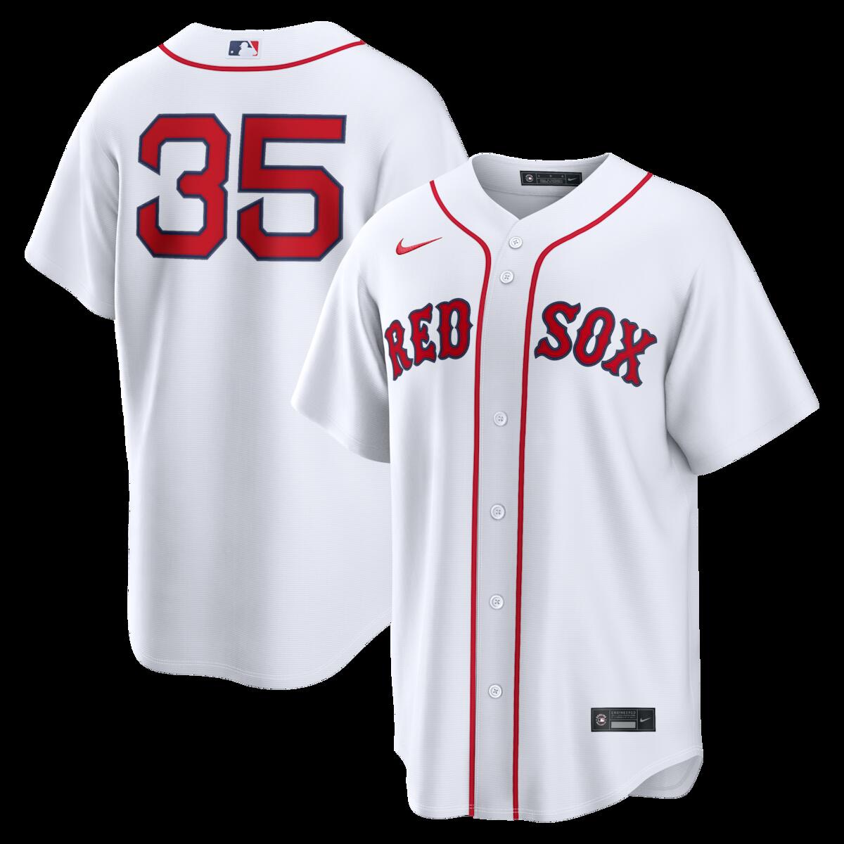 【公式グッズ】MLB レッドソックス ギャレット・クロシェ ホーム ユニフォーム （レプリカ） Nike/ナイキ メンズ ホワイト (Nike 2026 Men's Replica RP26 Core Jersey - Starter Player)｜Fanatics公式ストア 店