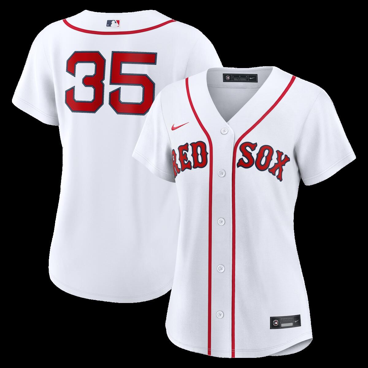 【公式グッズ】MLB レッドソックス ギャレット・クロシェ ホーム ユニフォーム (レプリカ) Nike/ナイキ レディース ホワイト (Women’s RPW6 Replica Jersey — Inline — Starter Player)|Fanatics公式ストア 店
