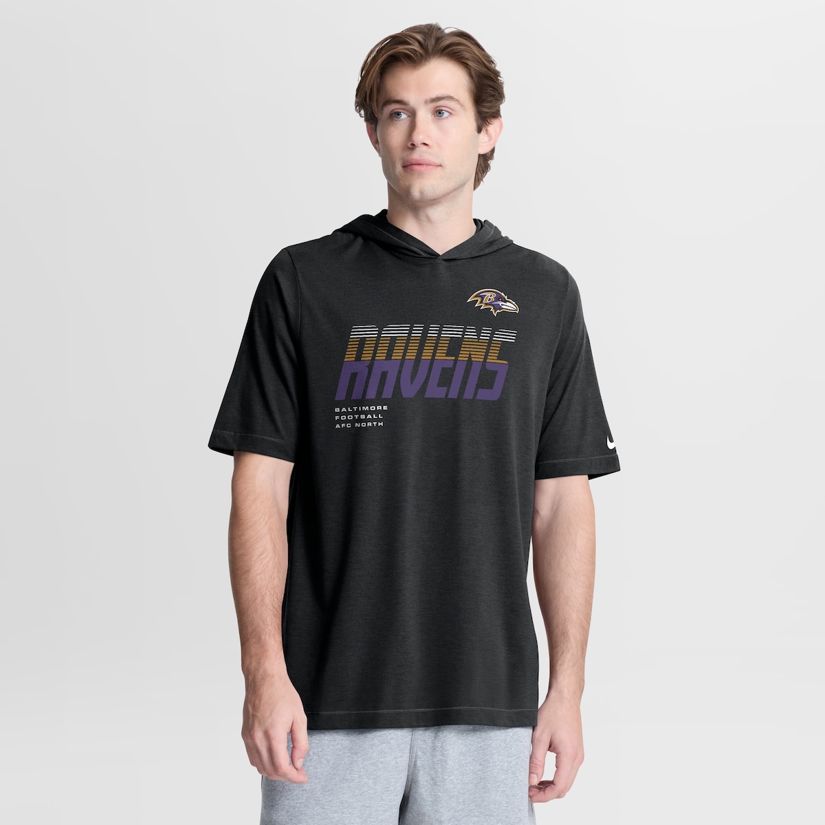 【公式グッズ】NFL レイブンズ Tシャツ Nike/ナイキ メンズ ブラック (26 Men's Nike SS Hoodie Top)｜Fanatics公式ストア 店