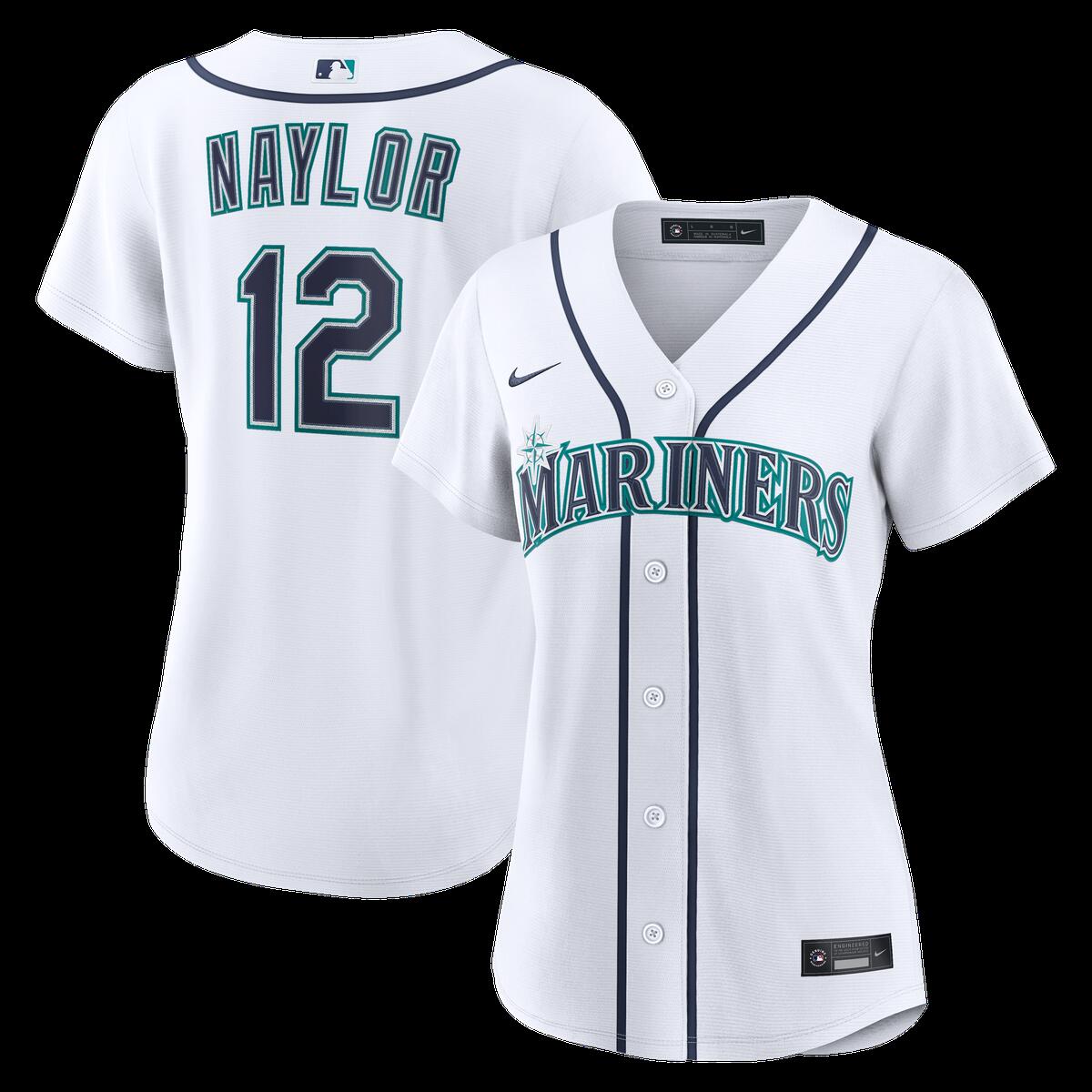 【公式グッズ】MLB マリナーズ ジョシュ・ネイラー ホーム ユニフォーム (レプリカ) Nike/ナイキ レディース ホワイト (Women’s RPW6 Replica Jersey — Inline — Starter Player)|Fanatics公式ストア 店