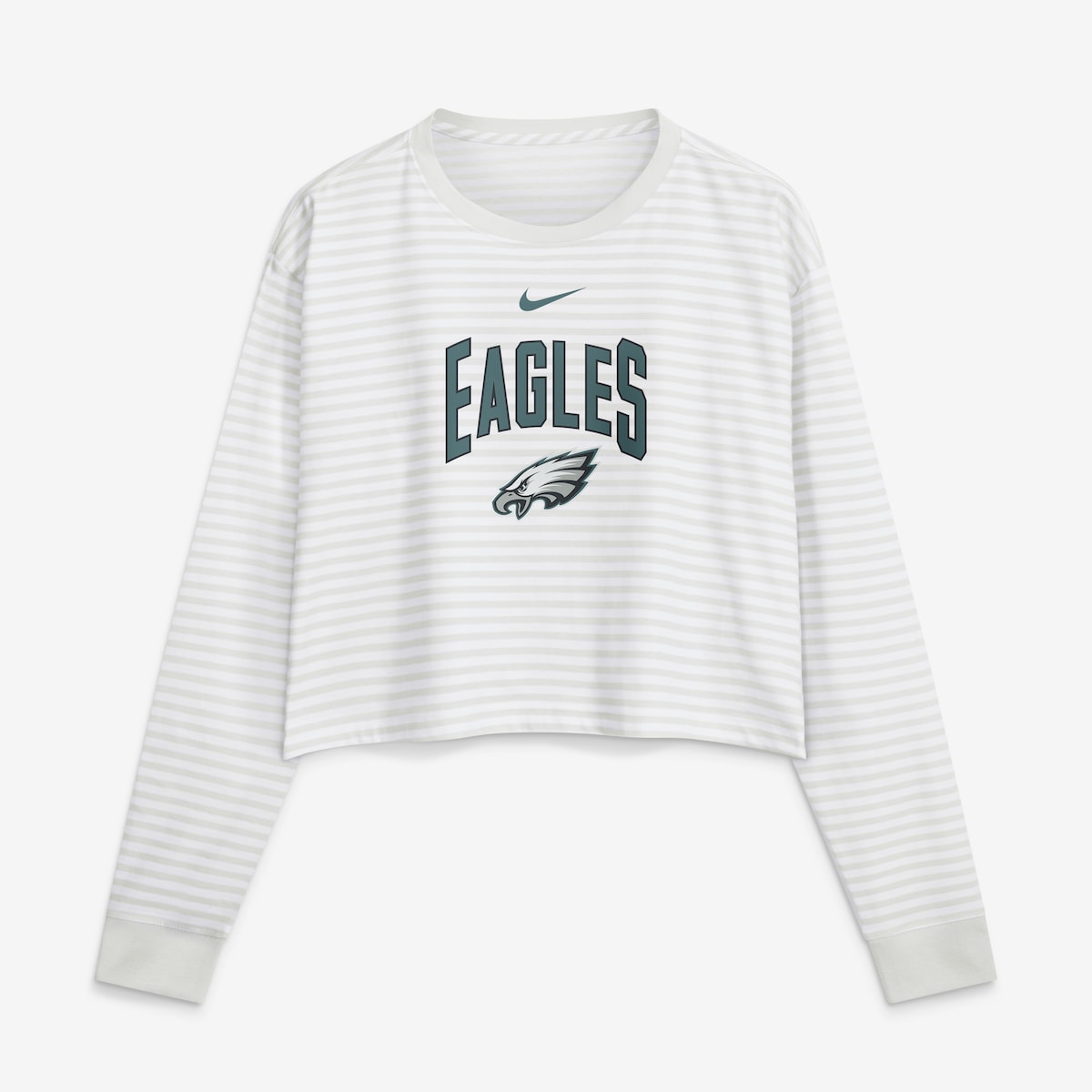 【公式グッズ】NFL イーグルス Tシャツ Nike/ナイキ レディース ホワイト (26 NFL Womens Nike Primetime Loose Fit Crop LST)｜Fanatics公式ストア 店