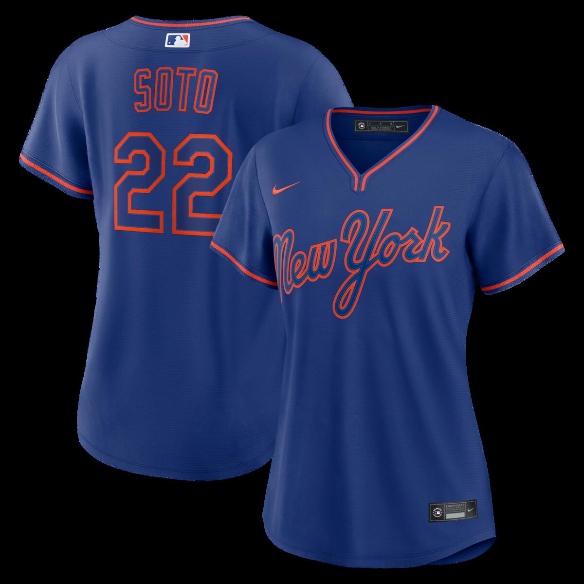 【公式グッズ】MLB メッツ ファン・ソト オルタネイト ユニフォーム （レプリカ） Nike/ナイキ レディース ロイヤルブルー (Replica 2026 Women\'s Player Jersey - LEAGUE SEASONAL)｜Fanatics公式ストア 店