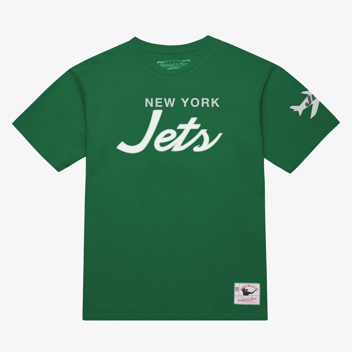 【公式グッズ】NFL ジェッツ Tシャツ Mitchell & Ness/ミッチェル＆ネス メンズ グリーン (Men's Mitchell & Ness Head Coach Classic SST)｜Fanatics公式ストア 店