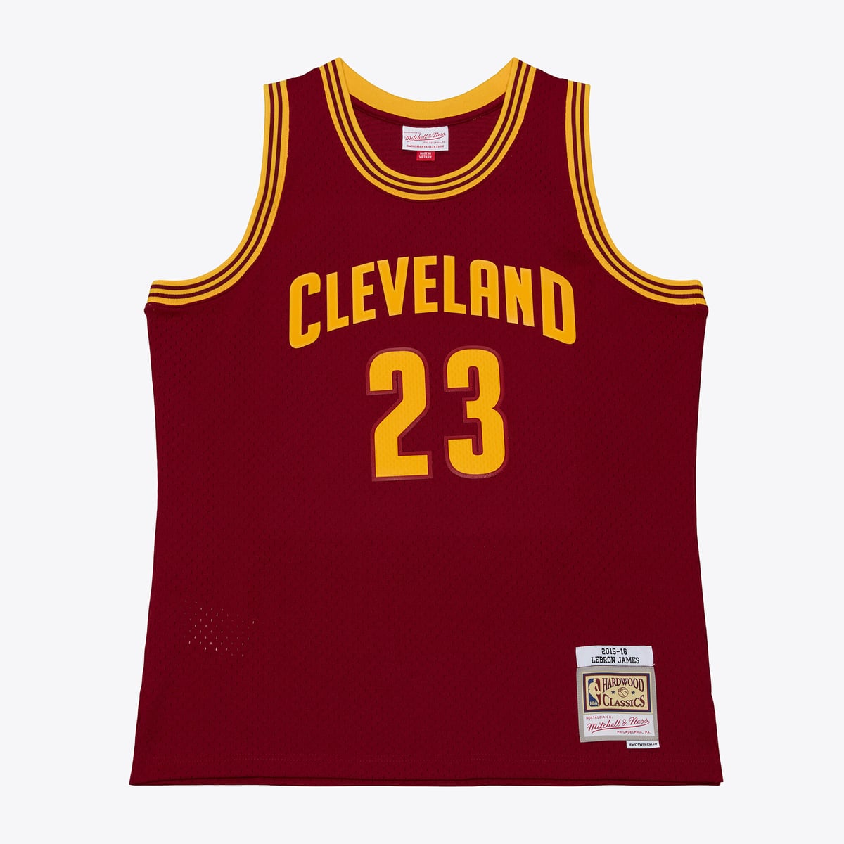 【公式グッズ】NBA キャバリアーズ レブロン・ジェームズ ユニフォーム Mitchell & Ness/ミッチェル&ネス メンズ ワイン (MNC NBA HWC Mens Swingman Jersey)|Fanatics公式ストア 店