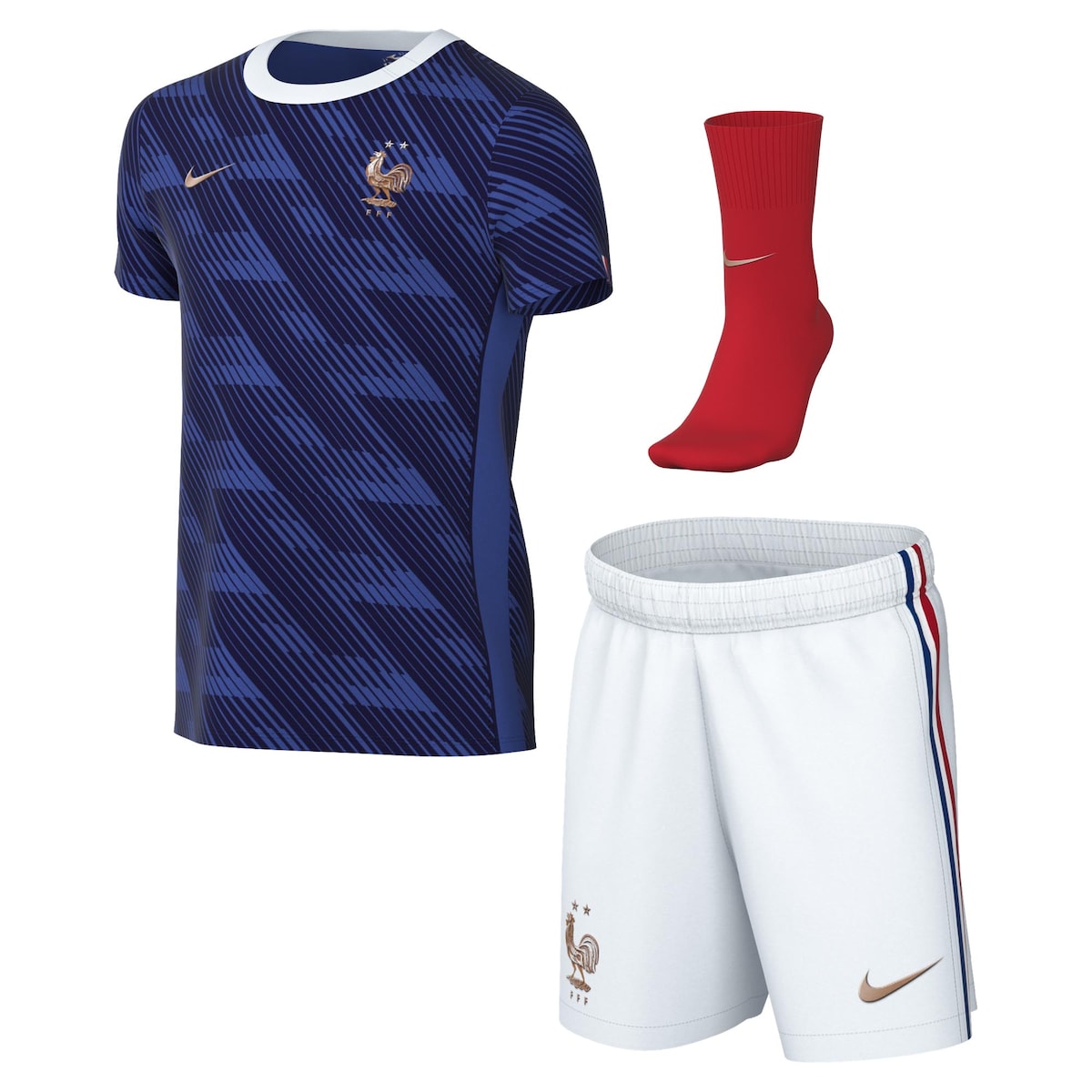 【公式グッズ】NATIONAL TEAM フランス代表 キッズウェアセット Nike/ナイキ ベビー用 ロイヤルブルー (NIK SU26 Infant Stadium Replica Kit)|Fanatics公式ストア 店