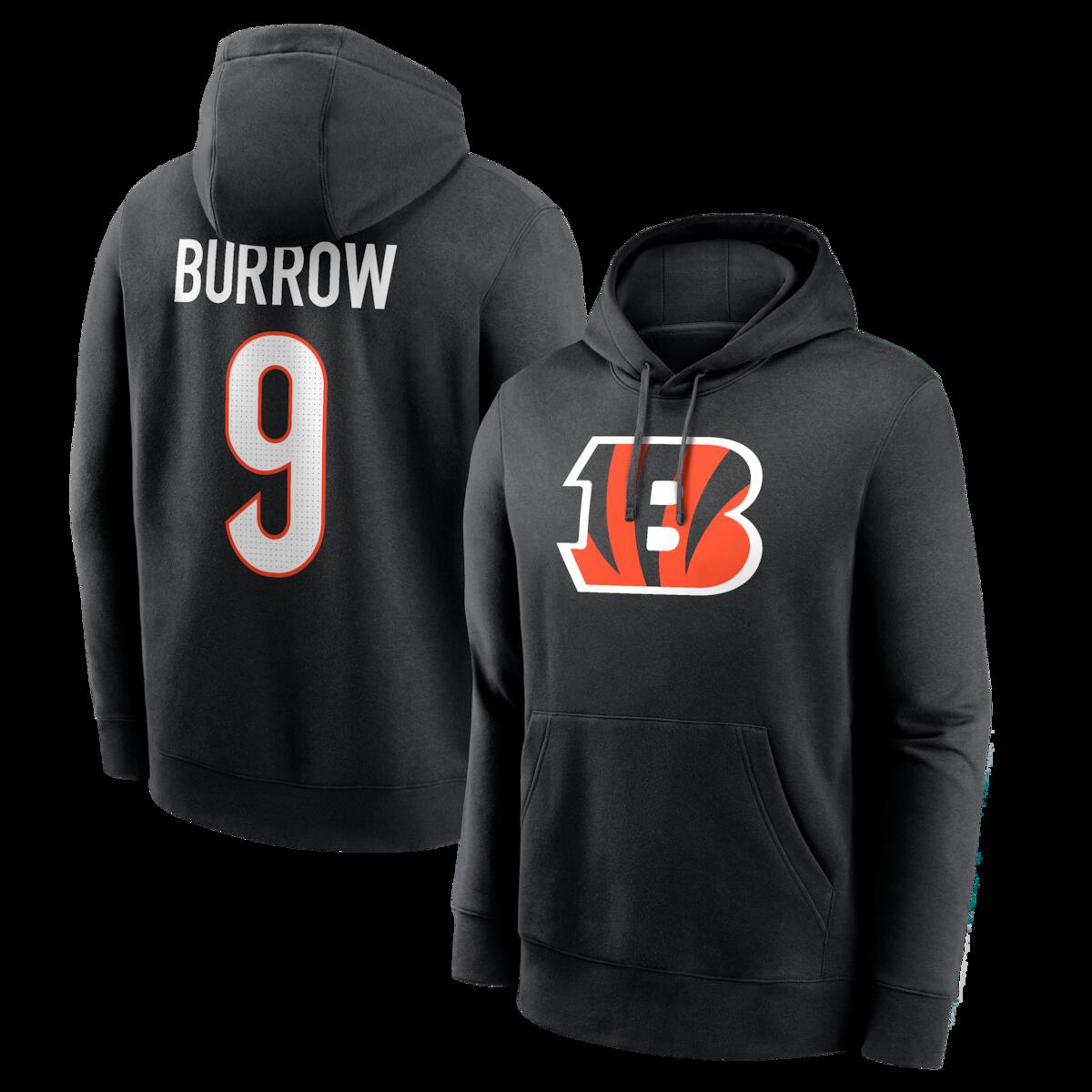 【公式グッズ】NFL ベンガルズ ジョー・バロー ネーム&ナンバー パーカー Nike/ナイキ メンズ ブラック (26 Men's Nike Player N&N Fleece Hood)|Fanatics公式ストア 店