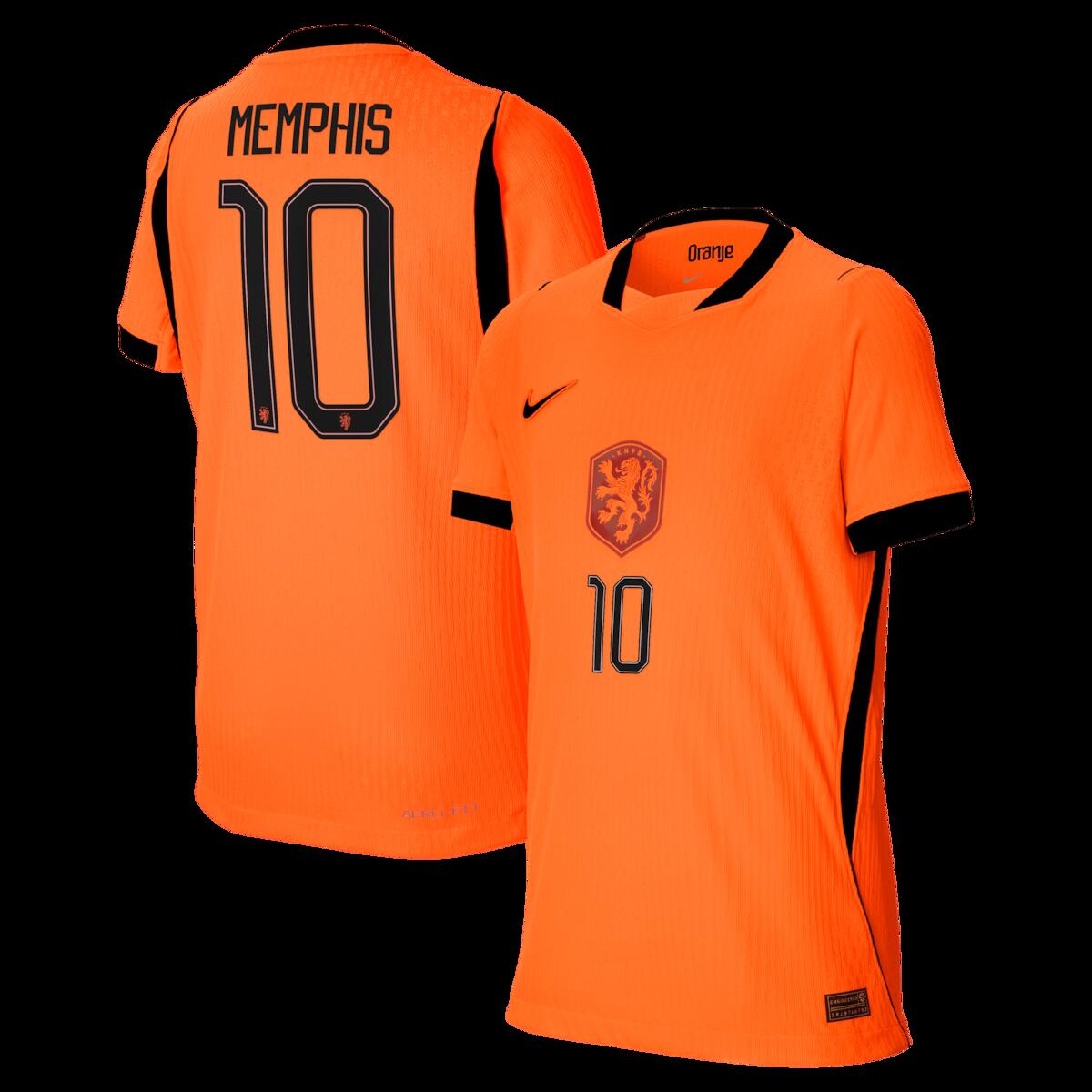 【公式グッズ】NATIONAL TEAM オランダ代表 デパイ ホーム ユニフォーム (オーセンティック) Nike/ナイキ ユース・ジュニアサイズ オレンジ (NIK S26 Youth Match Authentic Jersey - Player)|Fanatics公式ストア 店