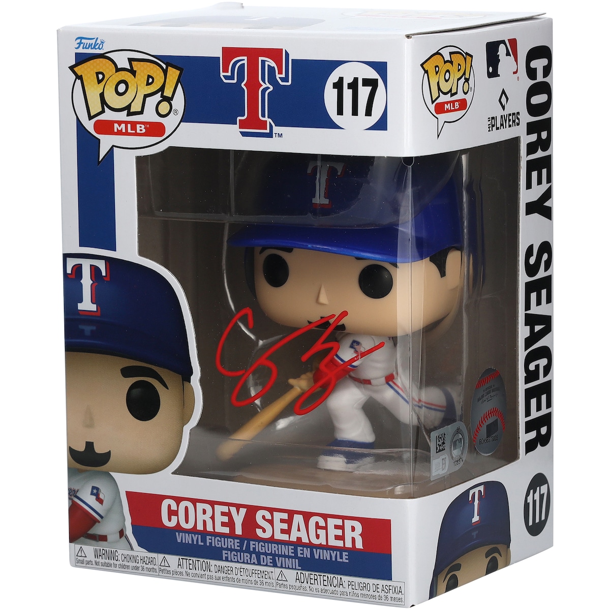 【MLB公式ホログラム付】MLB レンジャーズ コーリー・シーガー 直筆サイン入り フィギュア Fanatics Authentic/ファナティクスオーセンティック (AUT FIGURINE 46112)|Fanatics公式ストア 店