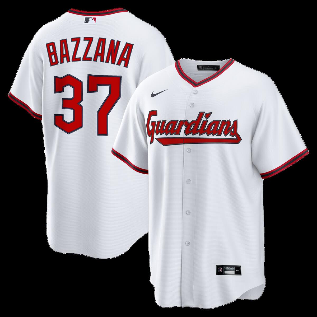【公式グッズ】MLB インディアンス トラビス・バザナ ホーム ユニフォーム (レプリカ) Nike/ナイキ メンズ ホワイト (Nike Mens Replica 2.0 CORE Jersey - Starter Player)|Fanatics公式ストア 店