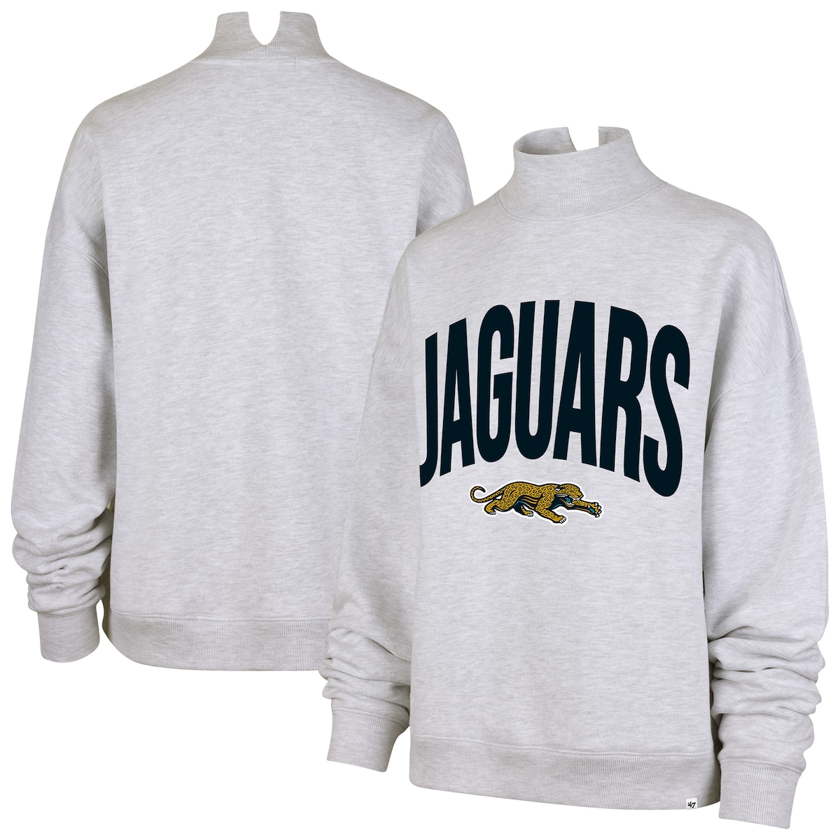 【公式グッズ】NFL ジャガーズ トレーナー '47/フォーティーセブン レディース グレイ (NFL Womens 47 Subtle Muse Mock Neck - R)|Fanatics公式ストア 店