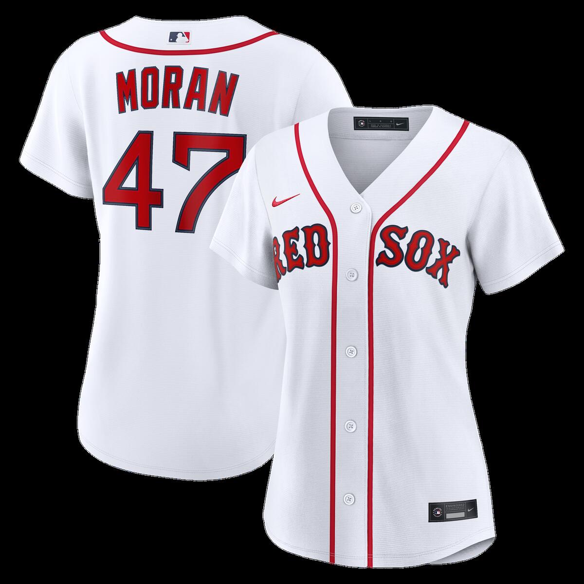 【公式グッズ】MLB レッドソックス ジョバニー・モラン ホーム ユニフォーム (レプリカ) Nike/ナイキ レディース ホワイト (Women’s RPW6 Replica Jersey — Inline — Starter Player)|Fanatics公式ストア 店