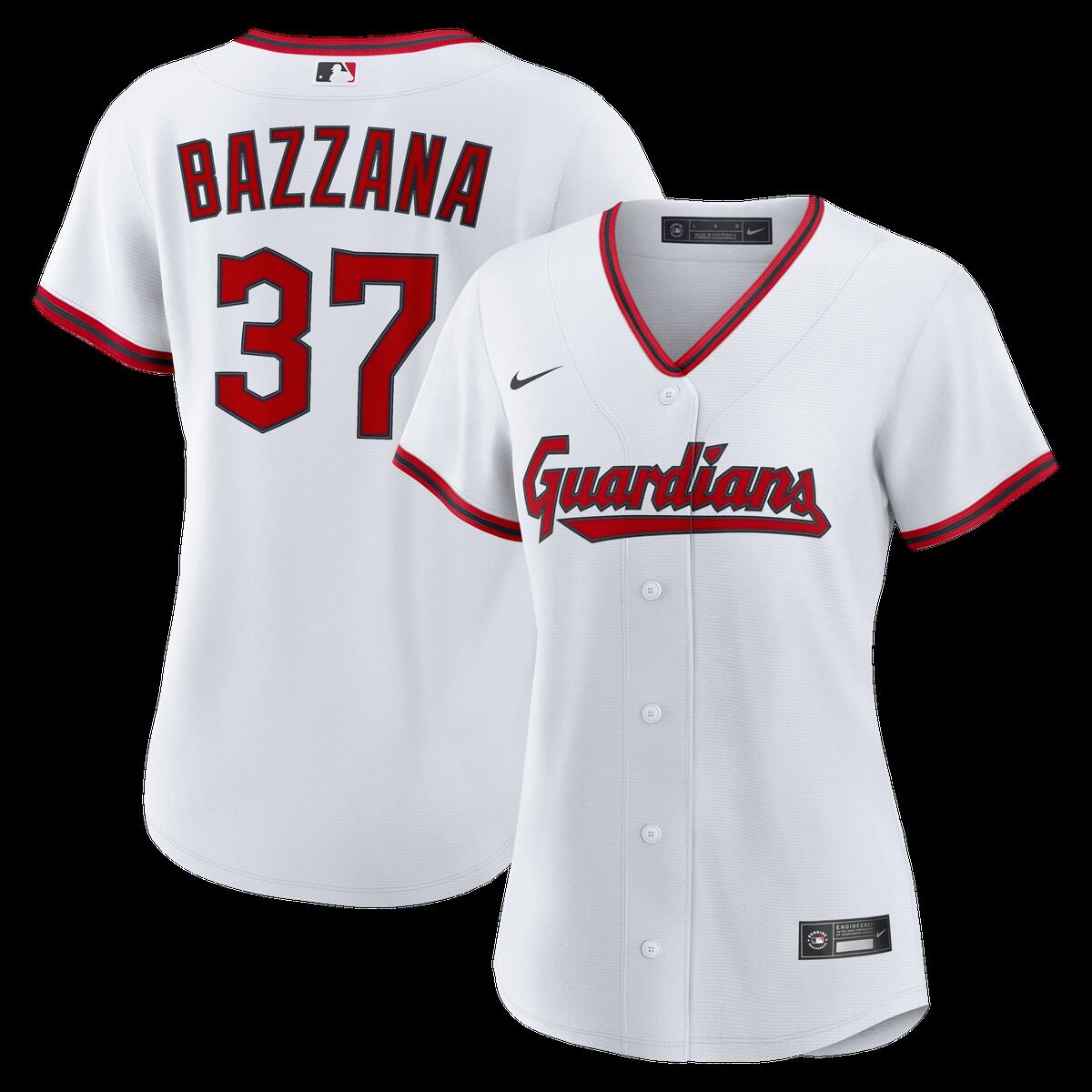 【公式グッズ】MLB インディアンス トラビス・バザナ ホーム ユニフォーム (レプリカ) Nike/ナイキ レディース ホワイト (Nike Women\'s R325 Replica Jersey - Player)|Fanatics公式ストア 店