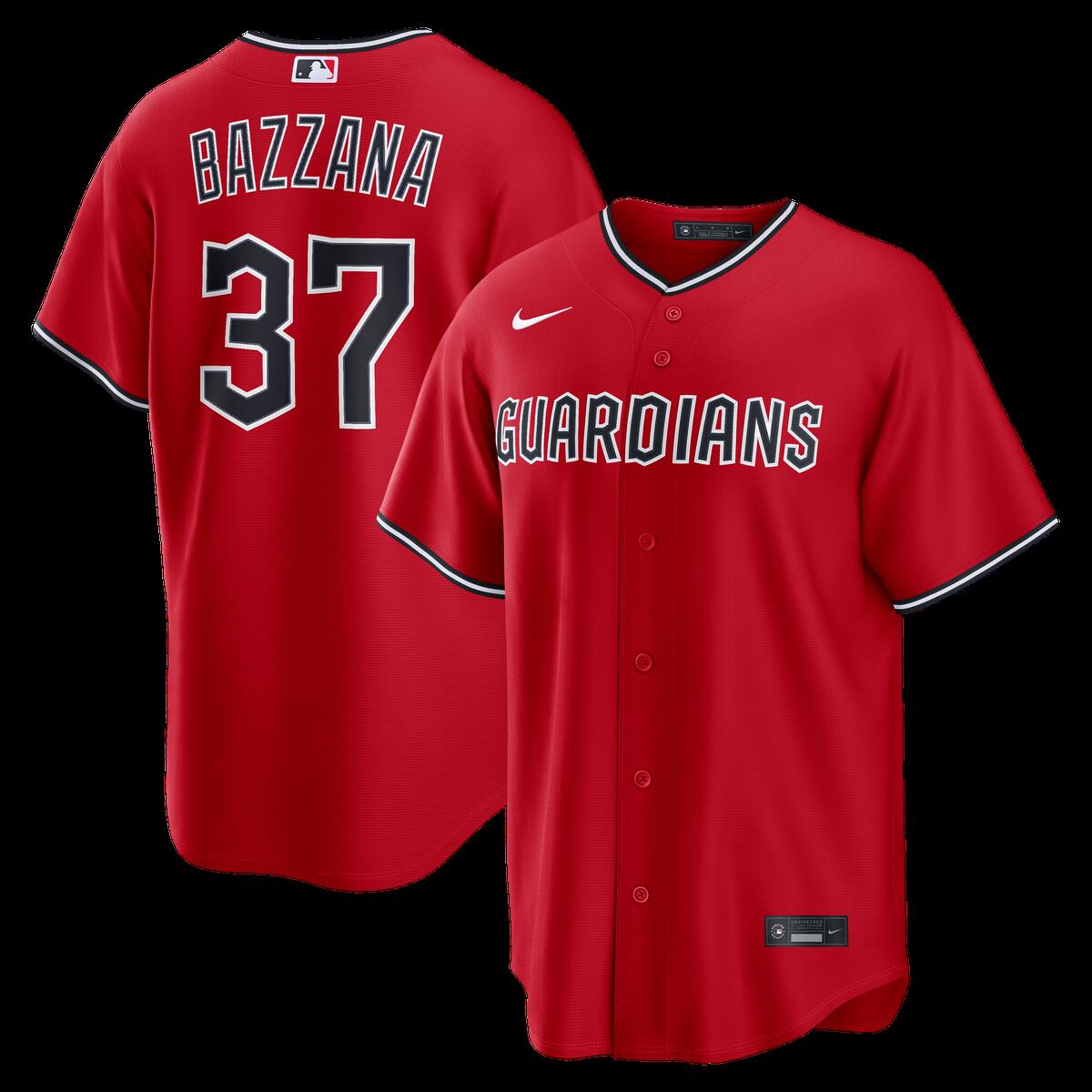 【公式グッズ】MLB インディアンス トラビス・バザナ オルタネイト ユニフォーム (レプリカ) Nike/ナイキ メンズ レッド (Replica 2026 Men\'s LEAGUE SEASONAL Jersey - Player)|Fanatics公式ストア 店