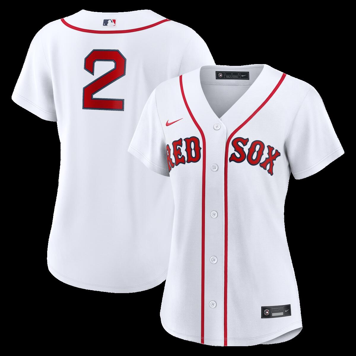 【公式グッズ】MLB レッドソックス イサイア・キナーファレファ ホーム ユニフォーム (レプリカ) Nike/ナイキ レディース ホワイト (Women’s RPW6 Replica Jersey — Inline — Starter Player)|Fanatics公式ストア 店