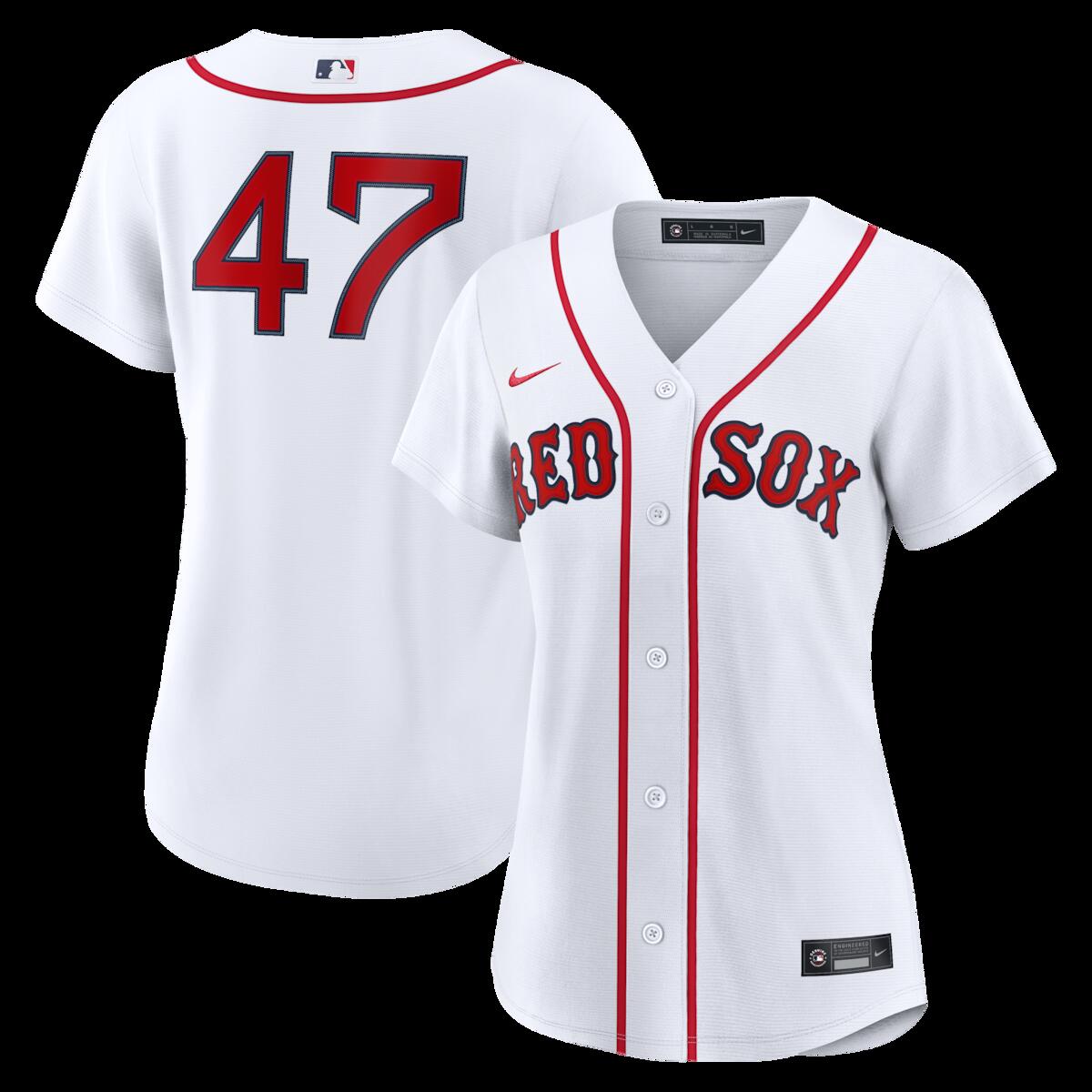 【公式グッズ】MLB レッドソックス ジョバニー・モラン ホーム ユニフォーム (レプリカ) Nike/ナイキ レディース ホワイト (Women’s RPW6 Replica Jersey — Inline — Starter Player)|Fanatics公式ストア 店