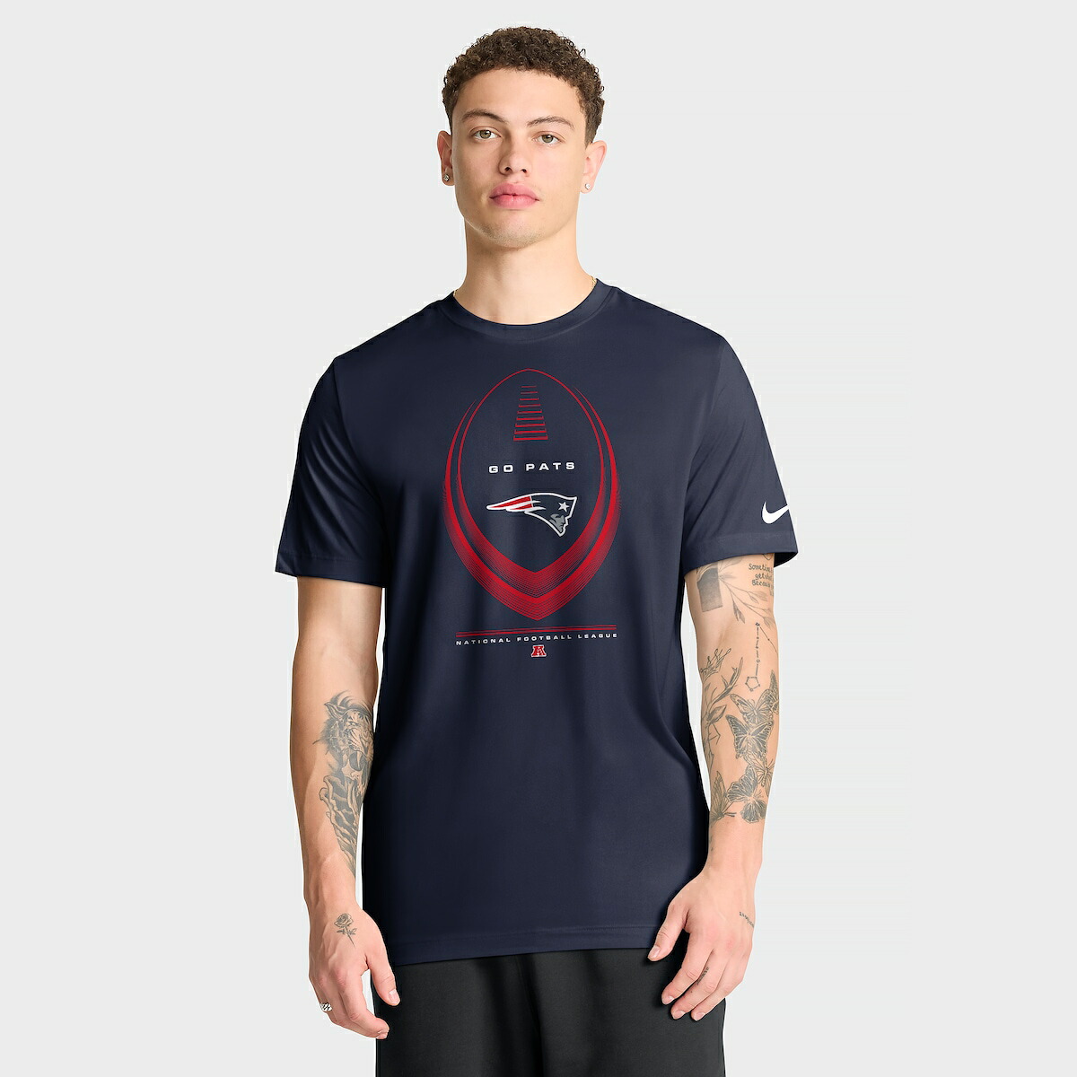 【公式グッズ】NFL ペイトリオッツ Tシャツ Nike/ナイキ メンズ ネイビー (Men's Nike Legend Icon Tee)|Fanatics公式ストア 店
