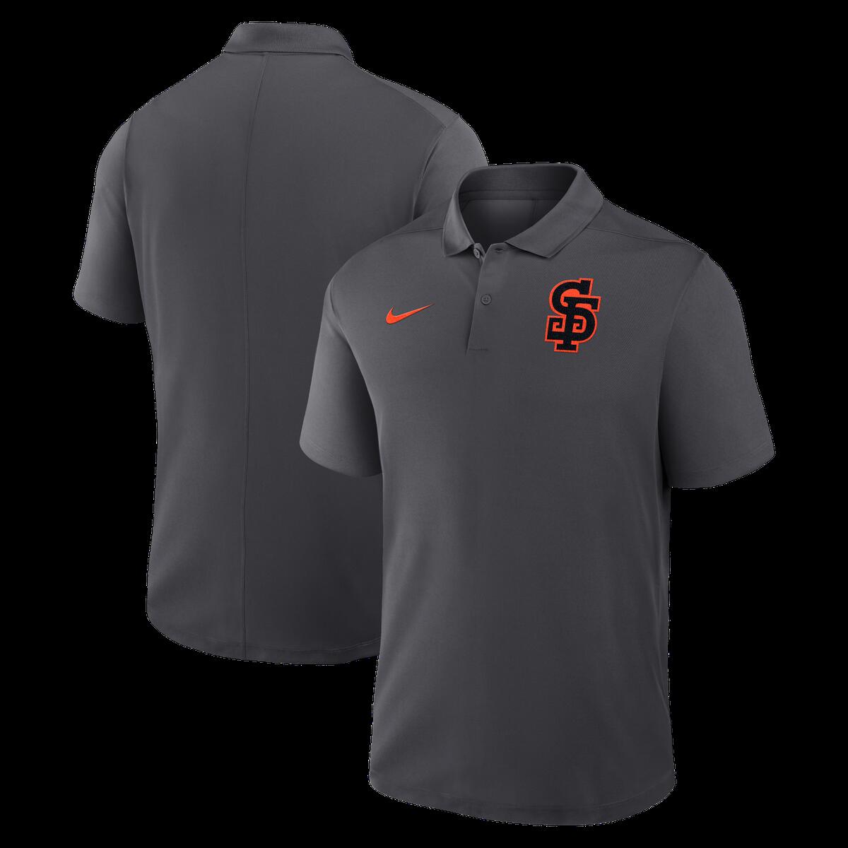 【公式グッズ】MLB ジャイアンツ ポロシャツ Nike/ナイキ メンズ アンスラサイト (MENS ALTERNATE VICTORY POLO)｜Fanatics公式ストア 店