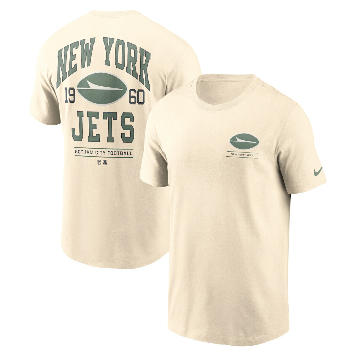 【公式グッズ】NFL ジェッツ Tシャツ Nike/ナイキ メンズ ナチュラル (MENS NIKE FREESTYLE SS COTTON FREESTYLE TEE)|Fanatics公式ストア 店