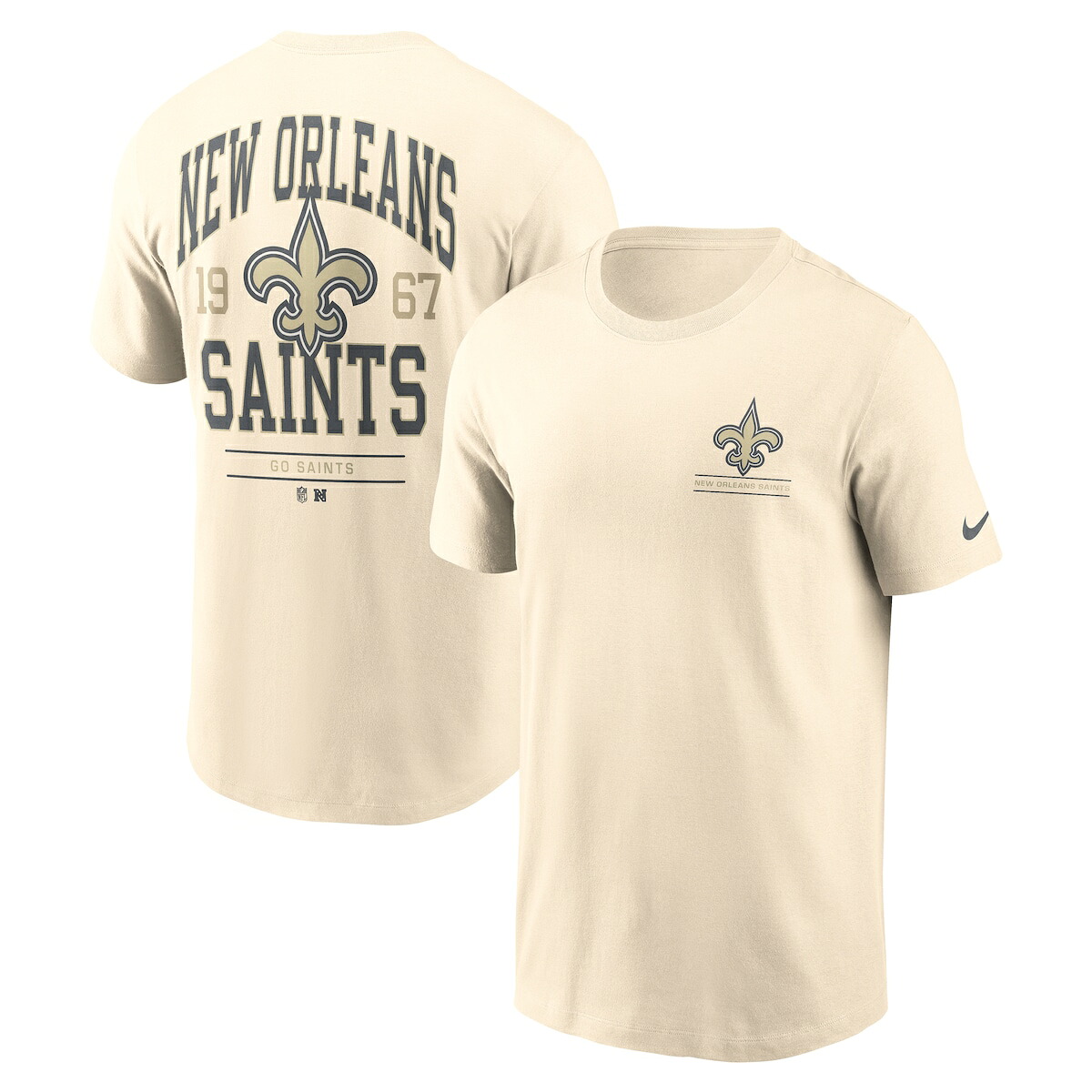 【公式グッズ】NFL セインツ Tシャツ Nike/ナイキ メンズ ナチュラル (MENS NIKE FREESTYLE SS COTTON FREESTYLE TEE)｜Fanatics公式ストア 店