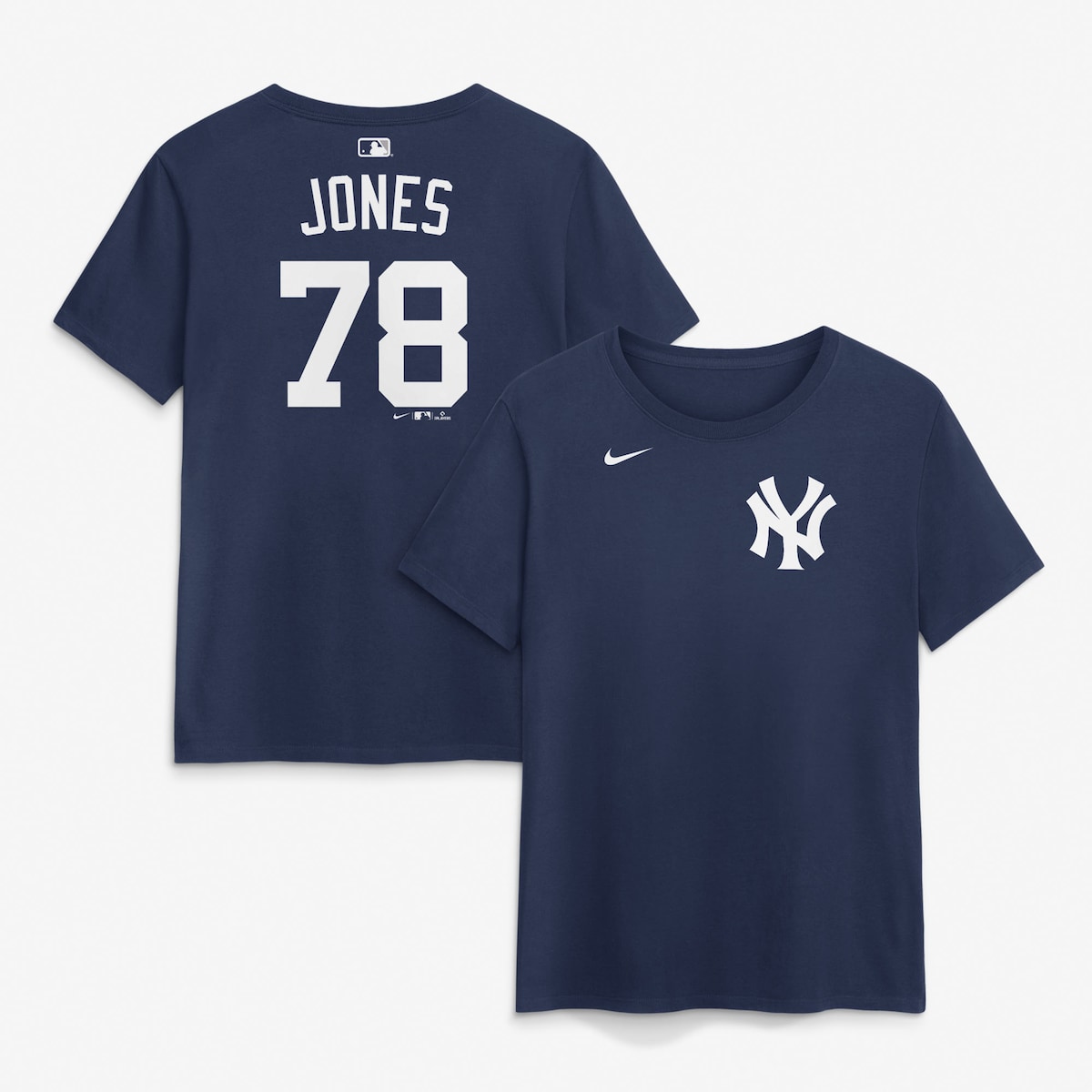 【公式グッズ】MLB ヤンキース スペンサー・ジョーンズ ネーム&ナンバー Tシャツ Nike/ナイキ レディース ネイビー (Nike Name and Number Home Player)|Fanatics公式ストア 店