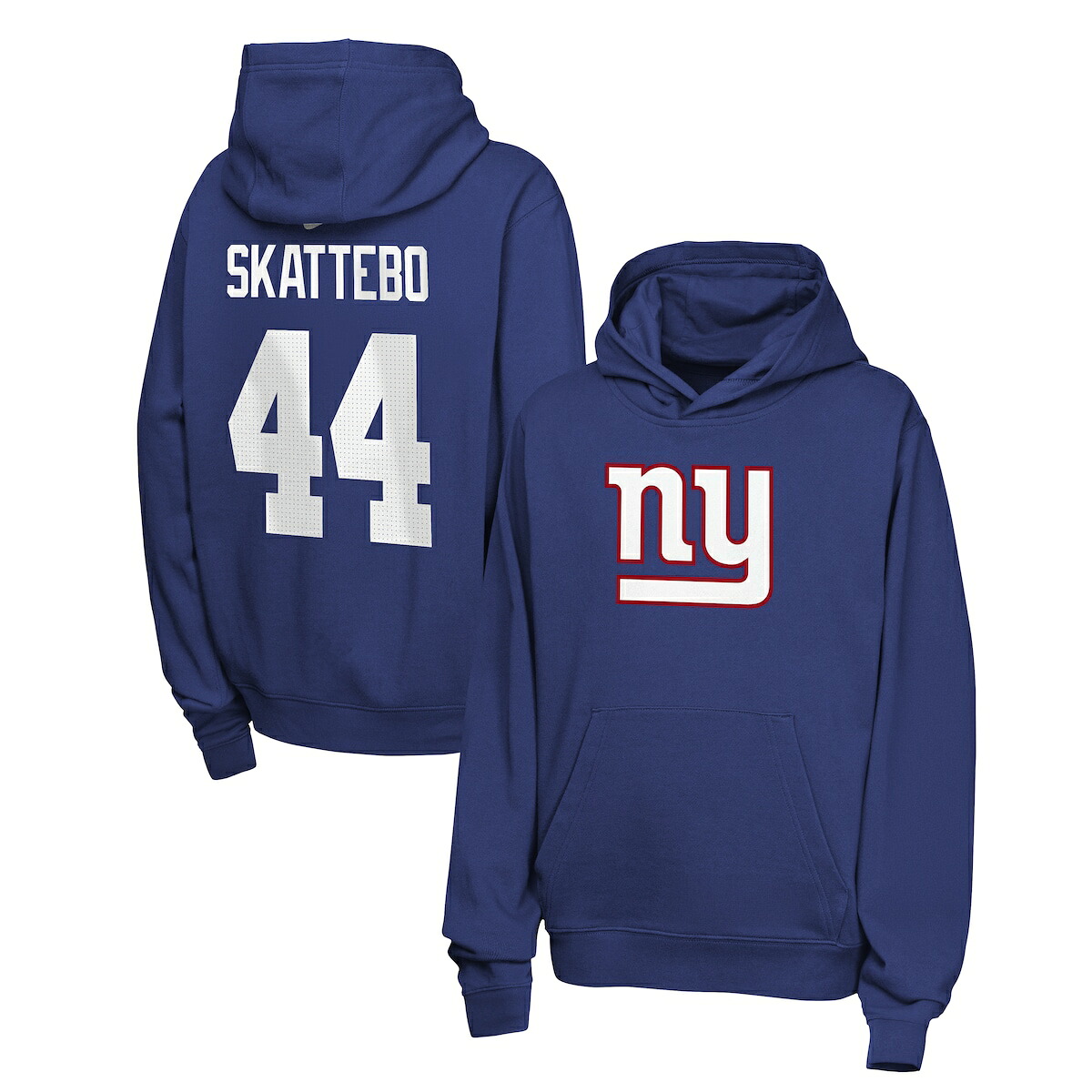 【公式グッズ】NFL ジャイアンツ キャメロン・スカッテボ ネーム&ナンバー フリース パーカー Nike/ナイキ キッズサイズ ロイヤルブルー (Nike N&N Hoodie - Youth)｜Fanatics公式ストア 店