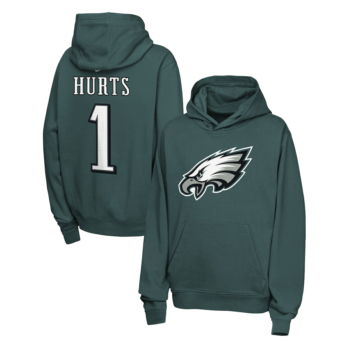 【公式グッズ】NFL イーグルス ジャレン・ハーツ ネーム&ナンバー フリース パーカー Nike/ナイキ キッズサイズ (Nike N&N Hoodie - Youth)｜Fanatics公式ストア 店
