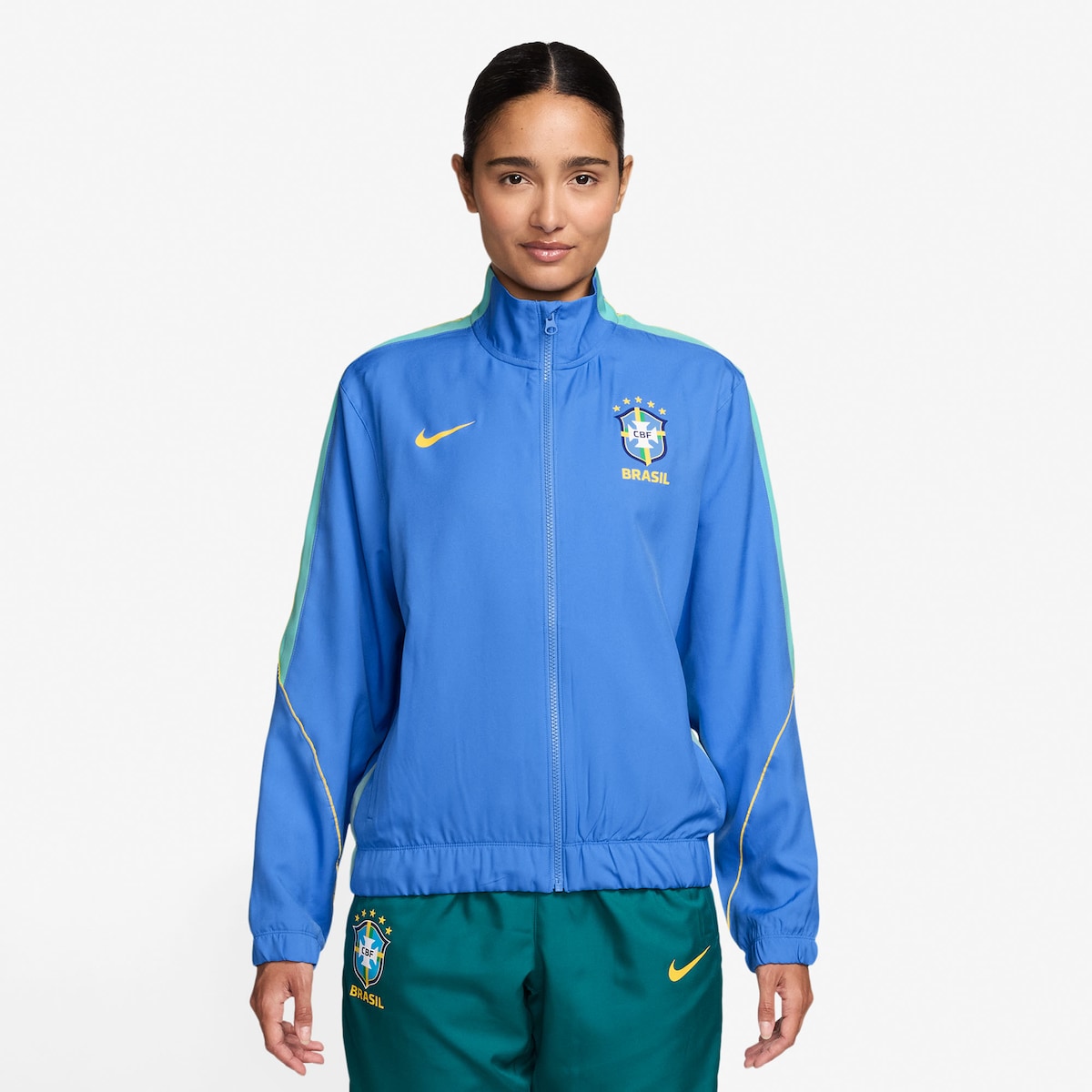 【公式グッズ】NATIONAL TEAM ブラジル代表 ジャケット&パンツ Nike/ナイキ レディース ブルー (NIK Jordan SU26 Women's Dri-Fit Strike Tracksuit)｜Fanatics公式ストア 店