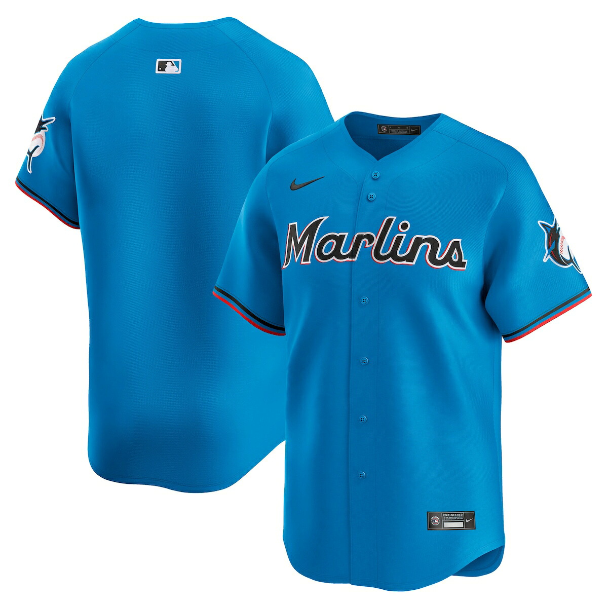 【公式グッズ】MLB マーリンズ ユニフォーム Nike/ナイキ メンズ ブルー (2024 Men\'s Limited Jersey - Team Front)|Fanatics公式ストア 店