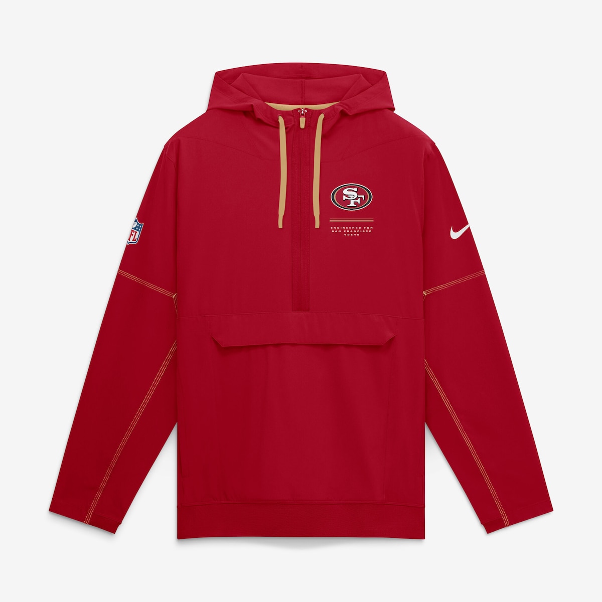 【公式グッズ】NFL 49ers プルオーバー Nike/ナイキ メンズ スカーレット (M NK ANORAK LS)|Fanatics公式ストア 店