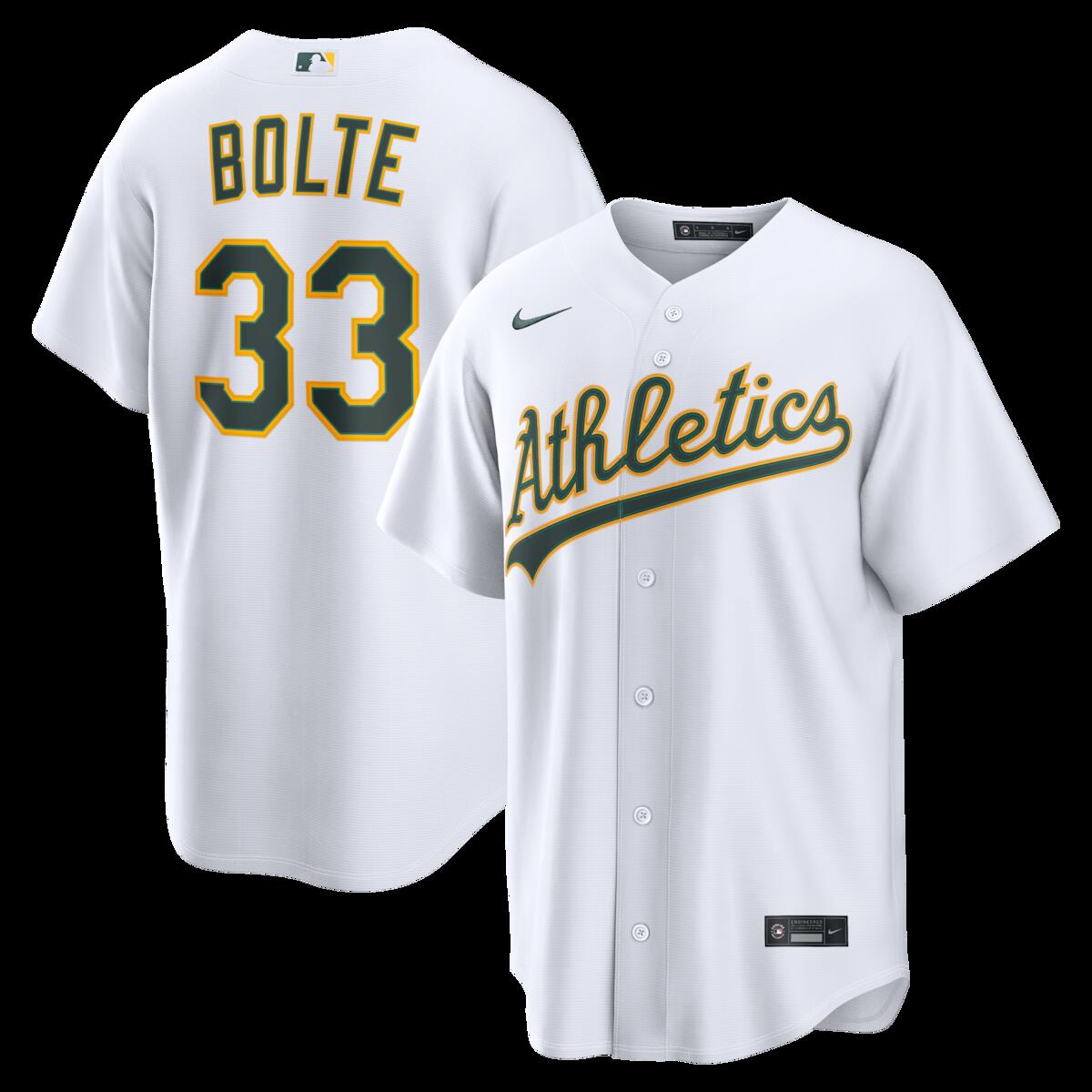 【公式グッズ】MLB アスレチックス ヘンリー・ボルテ ホーム ユニフォーム (レプリカ) Nike/ナイキ メンズ ホワイト (Nike 2026 Men's Replica RP26 Core Jersey - Starter Player)|Fanatics公式ストア 店