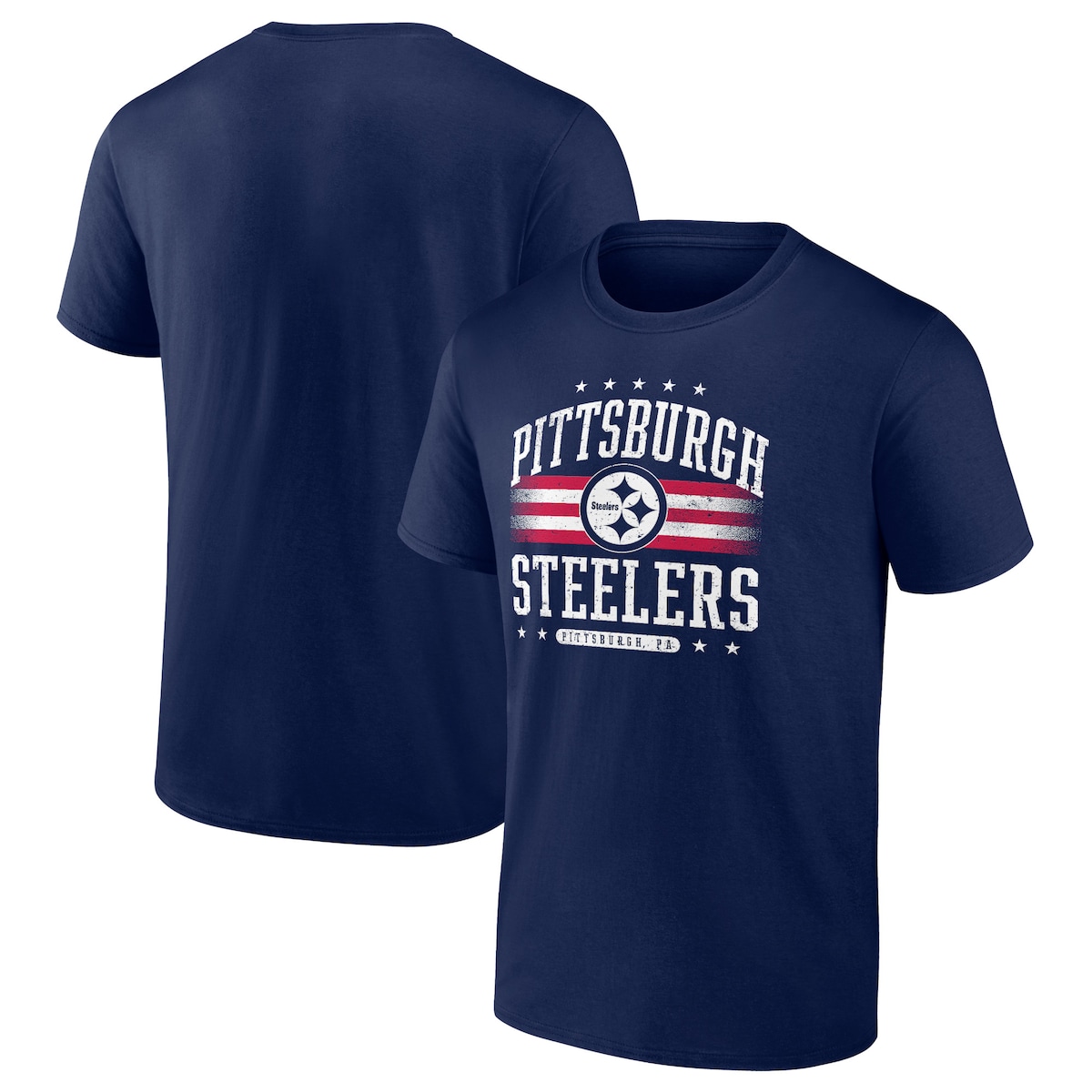 【公式グッズ】NFL スティーラーズ Tシャツ (大きいサイズ) Fanatics/ファナティクス メンズ ネイビー (NFL 24 AMERICANA TEE SS)|Fanatics公式ストア 店