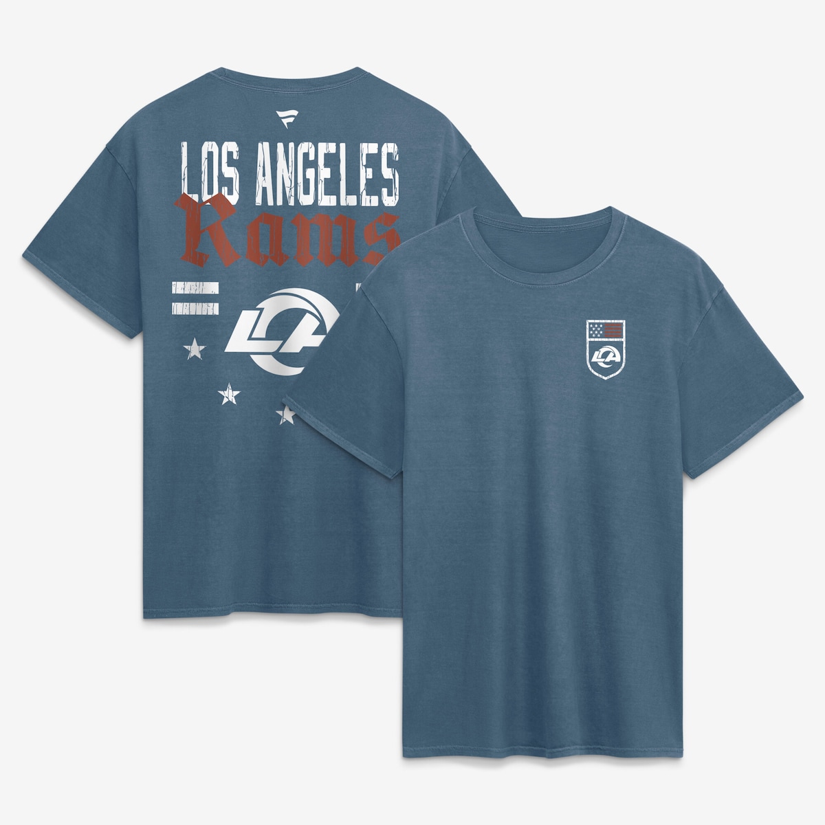 【公式グッズ】NFL ラムズ Tシャツ Fanatics/ファナティクス メンズ ブルー (Mens SS Wash Americana Tee)｜Fanatics公式ストア 店
