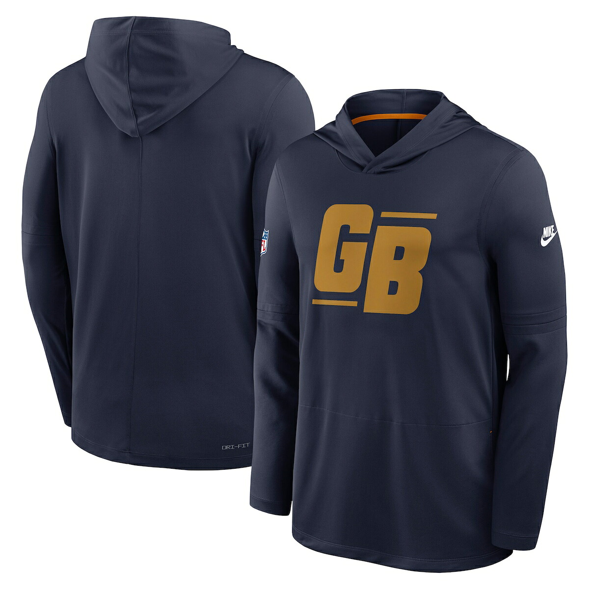 【公式グッズ】NFL パッカーズ Tシャツ Nike/ナイキ メンズ ネイビー (M NK DF LWT HOODIE TOP LS-ALT-T)|Fanatics公式ストア 店