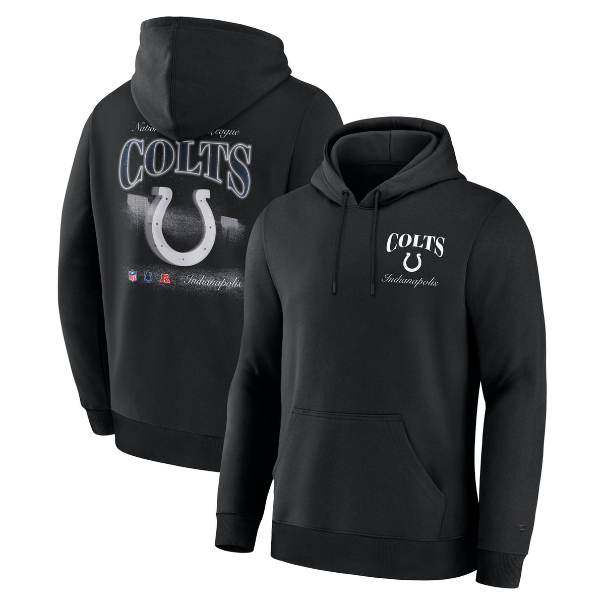 【公式グッズ】NFL コルツ フリース パーカー Fanatics/ファナティクス メンズ ブラック (LONG SLEEVE FLEECE HOOD)｜Fanatics公式ストア 店