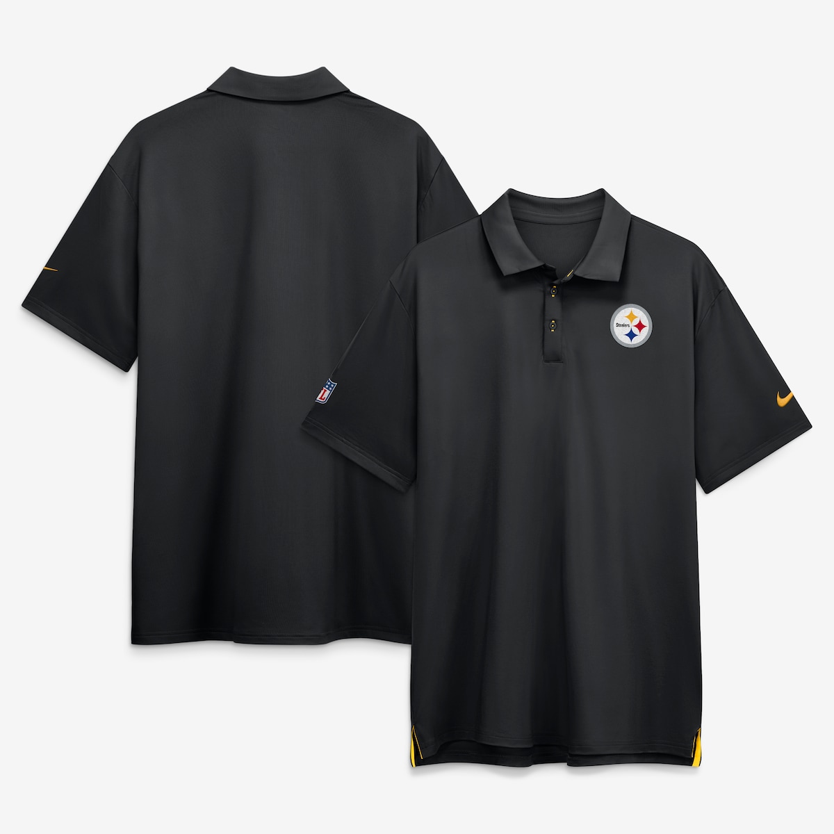 【公式グッズ】NFL スティーラーズ ポロシャツ Nike/ナイキ メンズ ブラック (M NK DF TOUR POLO)｜Fanatics公式ストア 店