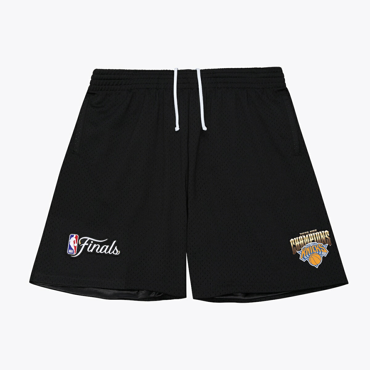 【公式グッズ】NBA ニックス ハーフパンツ Mitchell & Ness/ミッチェル＆ネス メンズ ブラック (2026 NBA CHAMPIONS FINALS MESH SHORTS)｜Fanatics公式ストア 店