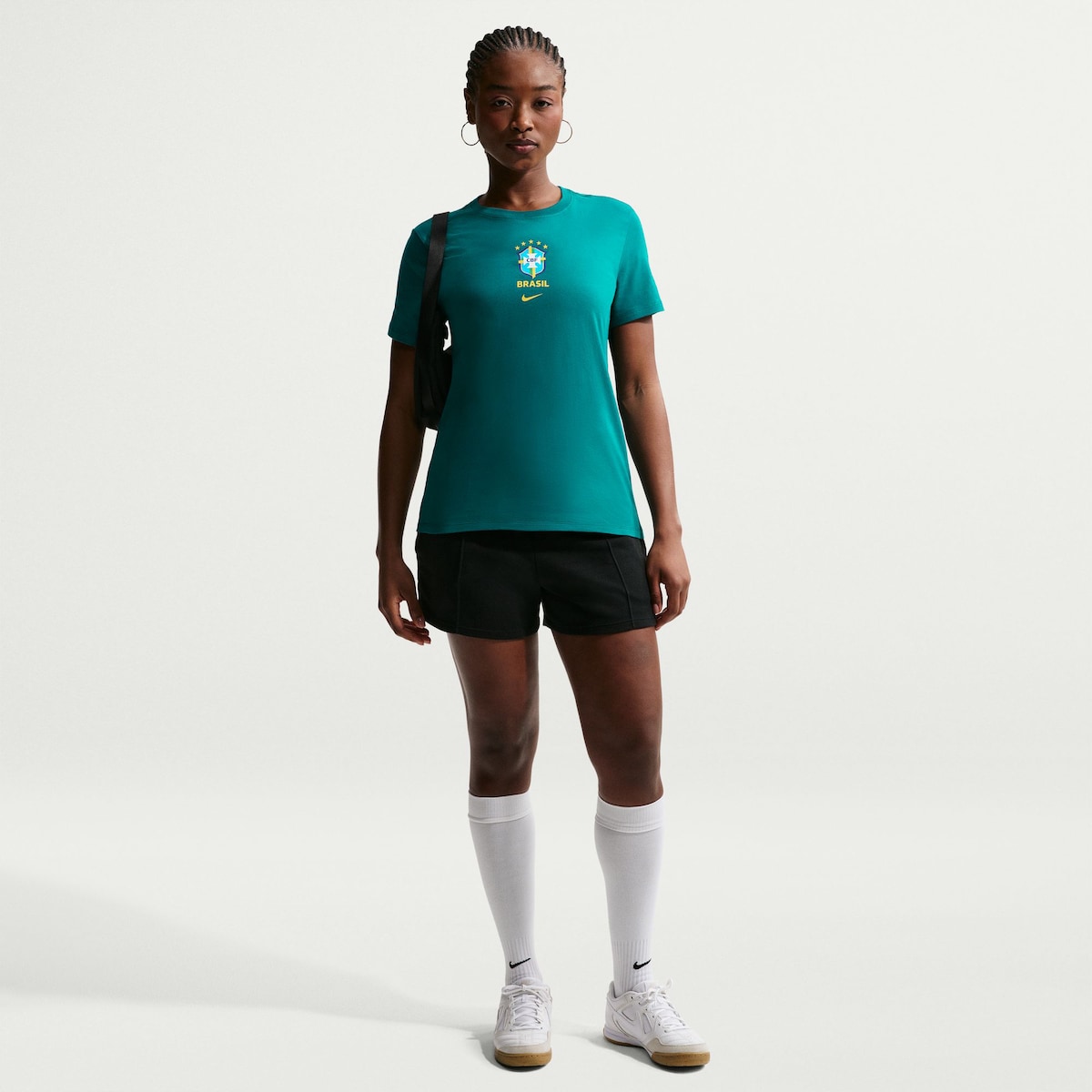 【公式グッズ】NATIONAL TEAM ブラジル代表 Tシャツ Nike/ナイキ レディース グリーン (NIK SU26 Women's Crest Tee)｜Fanatics公式ストア 店