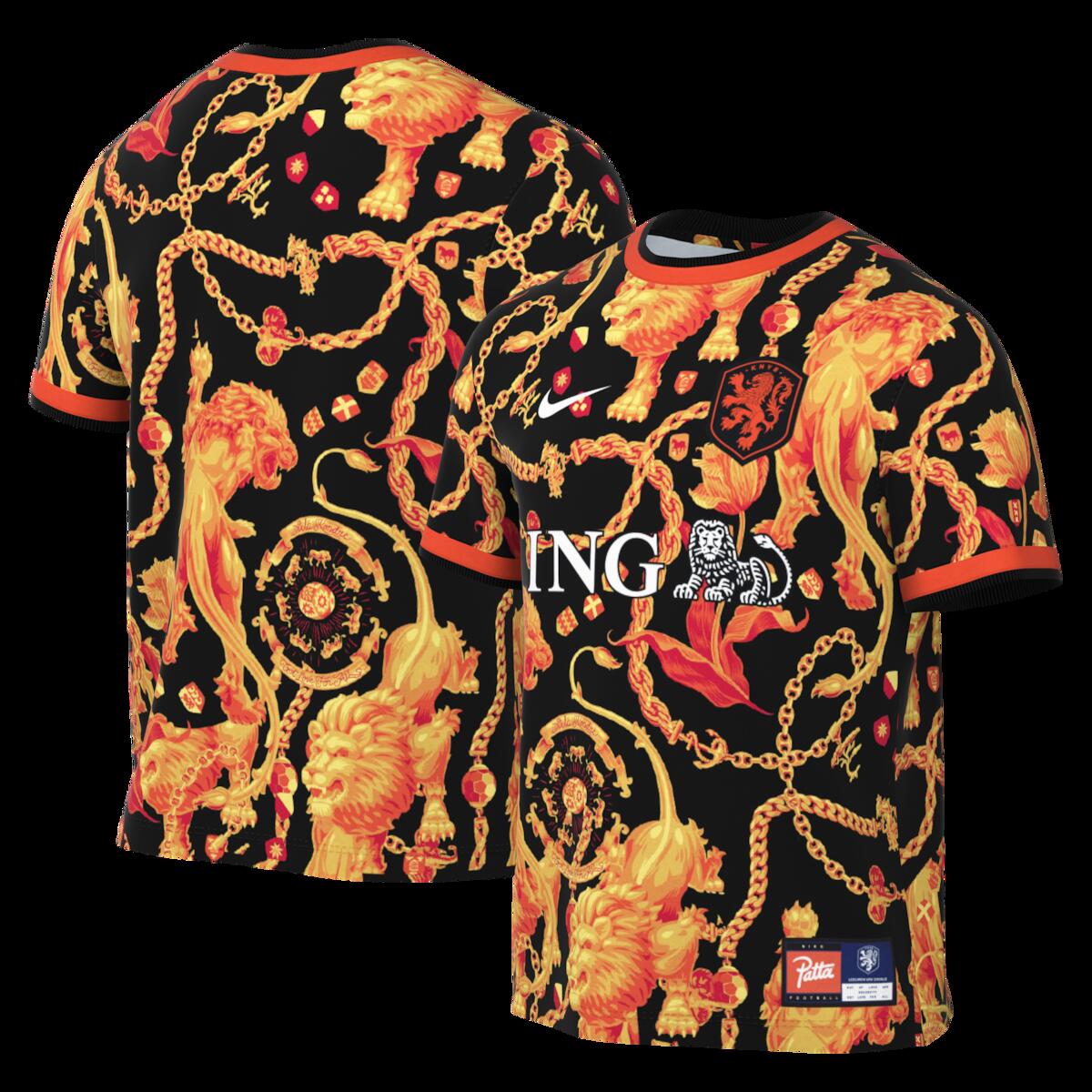【公式グッズ】NATIONAL TEAM オランダ代表 プレマッチトップ Nike/ナイキ メンズ ブラック (NIK SU26 Men's Dri-Fit X2 Pre-Match Top)|Fanatics公式ストア 店