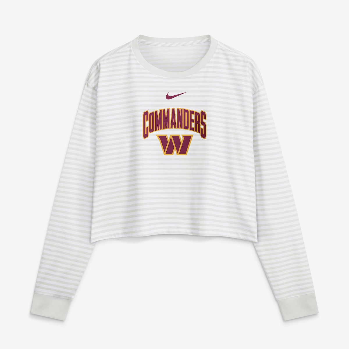 【公式グッズ】NFL コマンダーズ Tシャツ Nike/ナイキ レディース ホワイト (26 NFL Womens Nike Primetime Loose Fit Crop LST)|Fanatics公式ストア 店