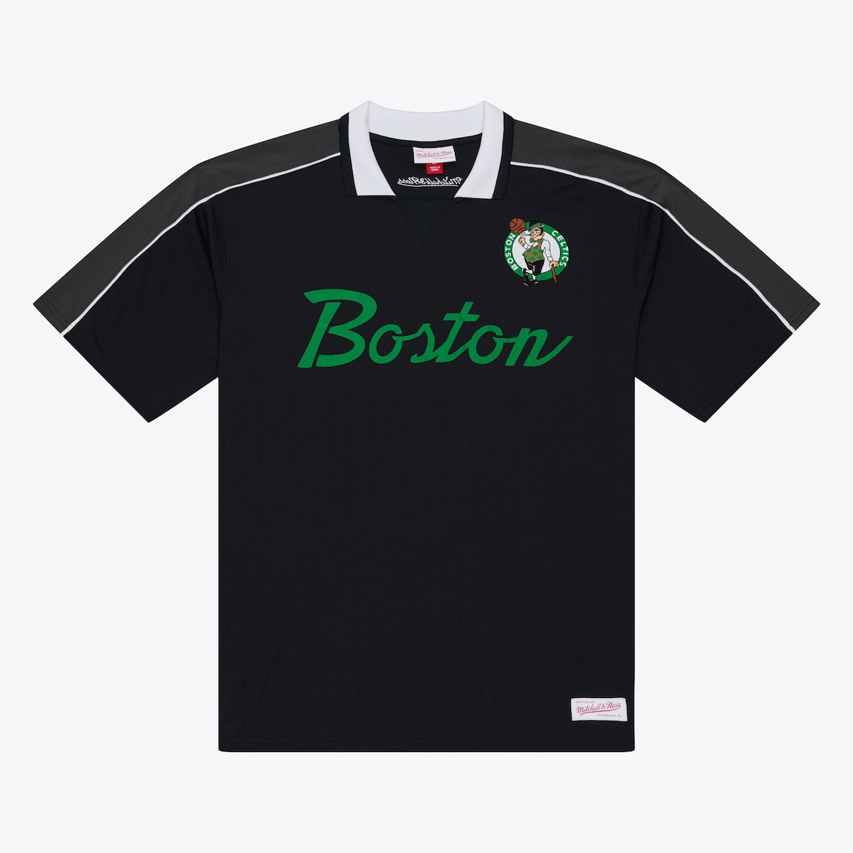 【公式グッズ】NBA セルティックス ポロシャツ Mitchell & Ness/ミッチェル&ネス メンズ ブラック (SP26 NBA SS POLO JERSEY)|Fanatics公式ストア 店