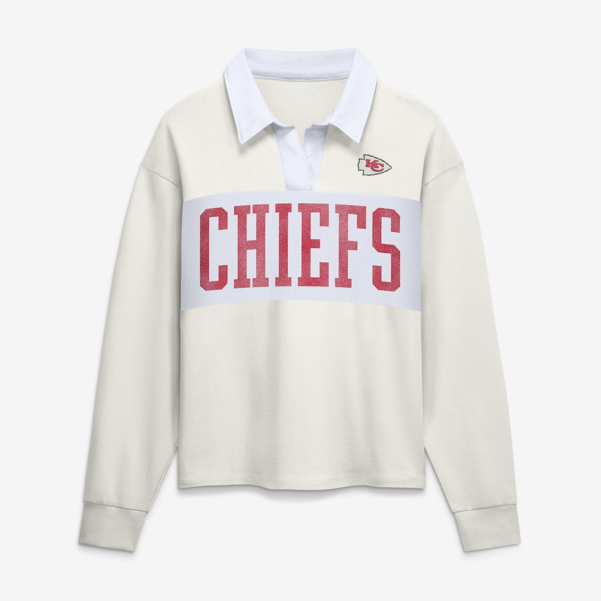 【公式グッズ】NFL チーフス 長袖 Tシャツ Fanatics/ファナティクス レディース クリーム (26 NFL Womens Fanatics Heritage Play Action Rugby LST)｜Fanatics公式ストア 店 13,834円