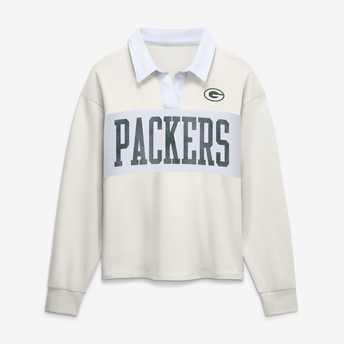 【公式グッズ】NFL パッカーズ 長袖 Tシャツ Fanatics/ファナティクス レディース クリーム (26 NFL Womens Fanatics Heritage Play Action Rugby LST)|Fanatics公式ストア 店