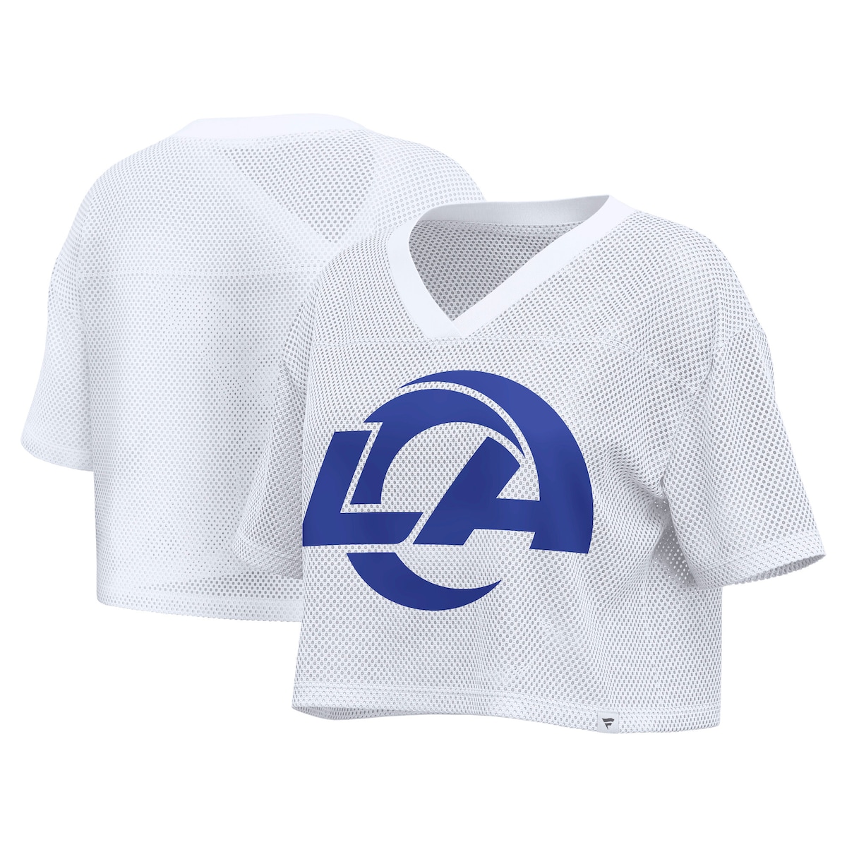 【公式グッズ】NFL ラムズ Tシャツ Fanatics/ファナティクス レディース ホワイト (26 NFL Womens Fanatics Team First Bubble Screen Cropped Mesh Jersey)|Fanatics公式ストア 店
