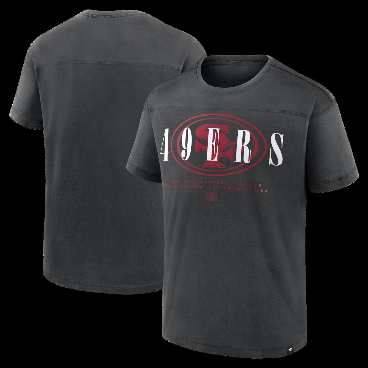 【公式グッズ】NFL 49ers Tシャツ Fanatics/ファナティクス メンズ ブラック (MEN'S ENDZONE DANCE RELAXED SS FASHION TOP)｜Fanatics公式ストア 店