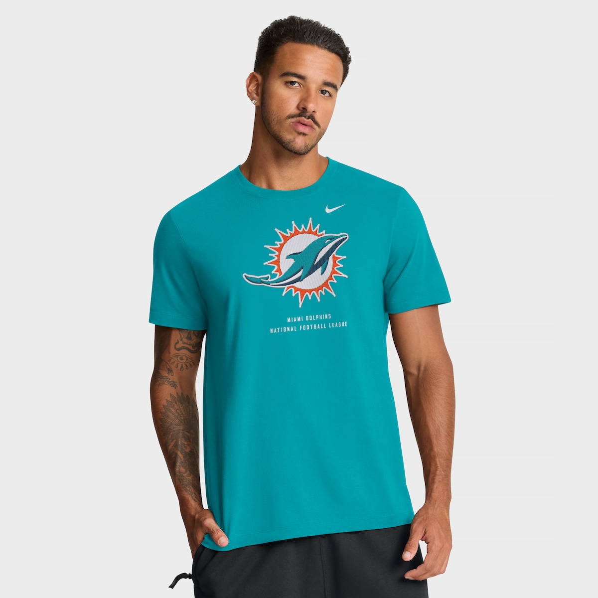 【公式グッズ】NFL ドルフィンズ Tシャツ Nike/ナイキ メンズ アクア (Men's Nike Property of SS Tee)｜Fanatics公式ストア 店