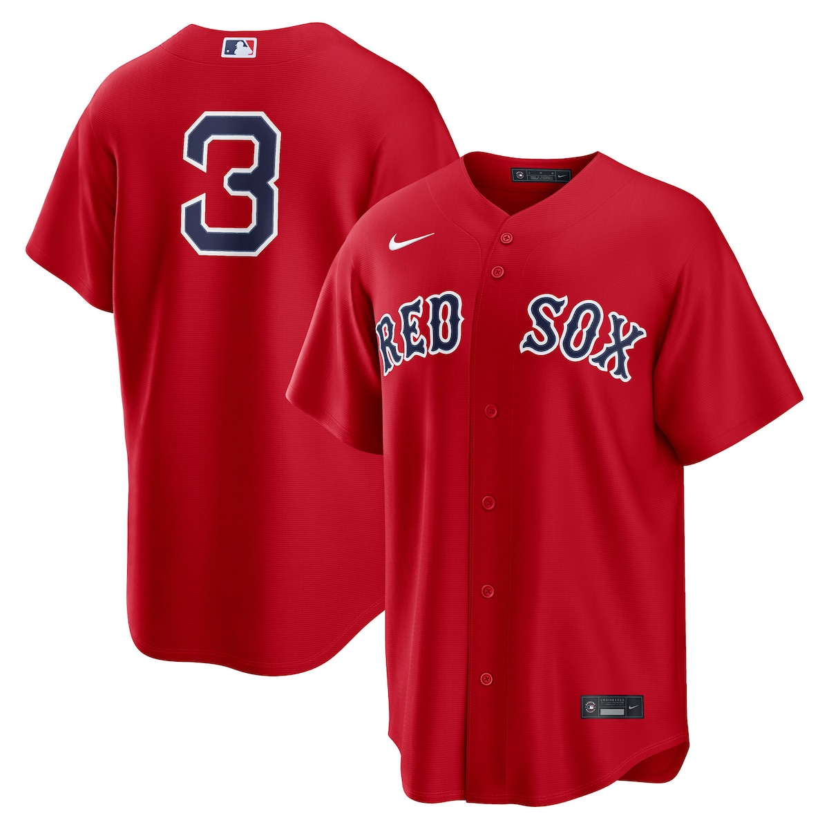 【公式グッズ】MLB レッドソックス セダン・ラファエラ オルタネイト ユニフォーム （レプリカ） Nike/ナイキ メンズ レッド (Replica 2026 Men\'s CORE PLUS Jersey - Player)｜Fanatics公式ストア 店