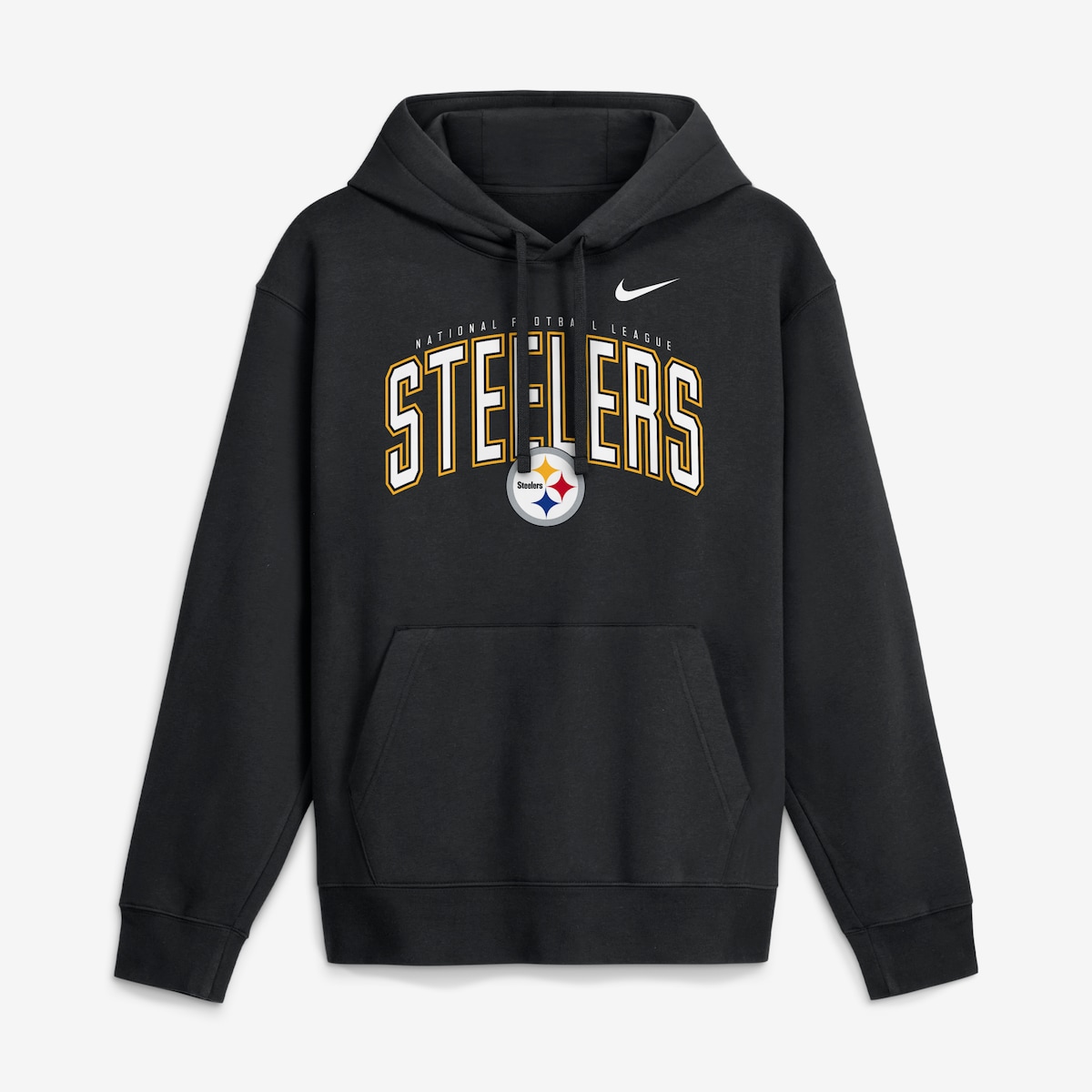 【公式グッズ】NFL スティーラーズ フリース プルオーバー パーカー Nike/ナイキ メンズ ブラック (Men's Nike Expect Victory Club Pullover Hoodie)|Fanatics公式ストア 店