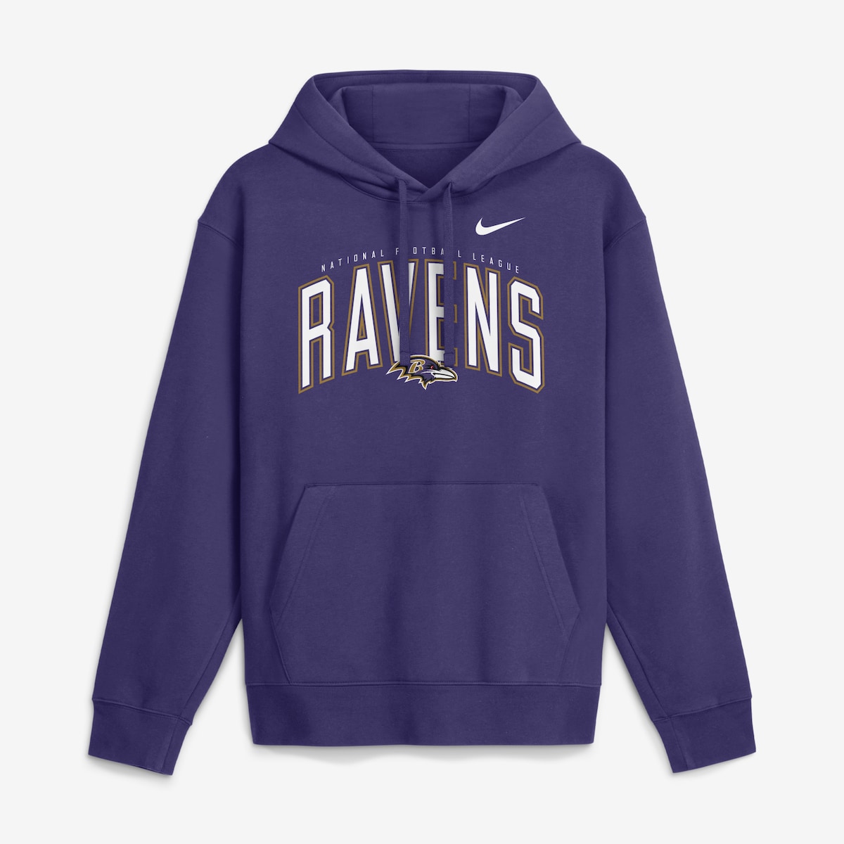 【公式グッズ】NFL レイブンズ フリース プルオーバー パーカー Nike/ナイキ メンズ パープル (Men's Nike Expect Victory Club Pullover Hoodie)|Fanatics公式ストア 店