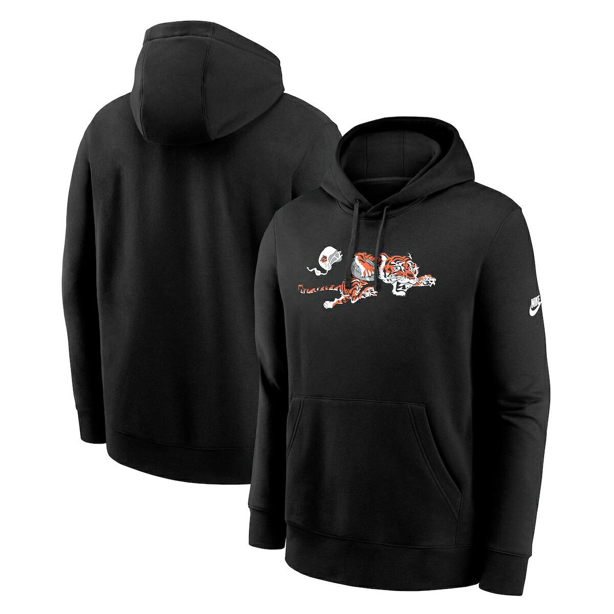 【公式グッズ】NFL ベンガルズ フリース プルオーバー パーカー Nike/ナイキ メンズ ブラック (25 Men's Nike Vintage Logo Primetime Team Logo Club PO Hood - R)｜Fanatics公式ストア 店