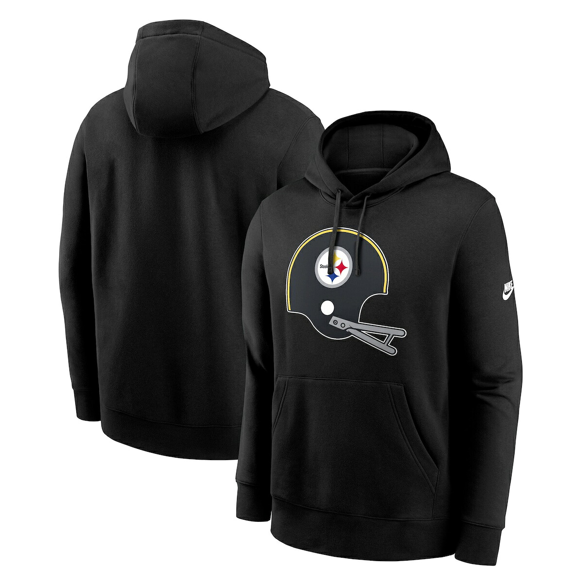【公式グッズ】NFL スティーラーズ フリース プルオーバー パーカー Nike/ナイキ メンズ ブラック (25 Men's Nike Vintage Logo Primetime Team Logo Club PO Hood - R)|Fanatics公式ストア 店